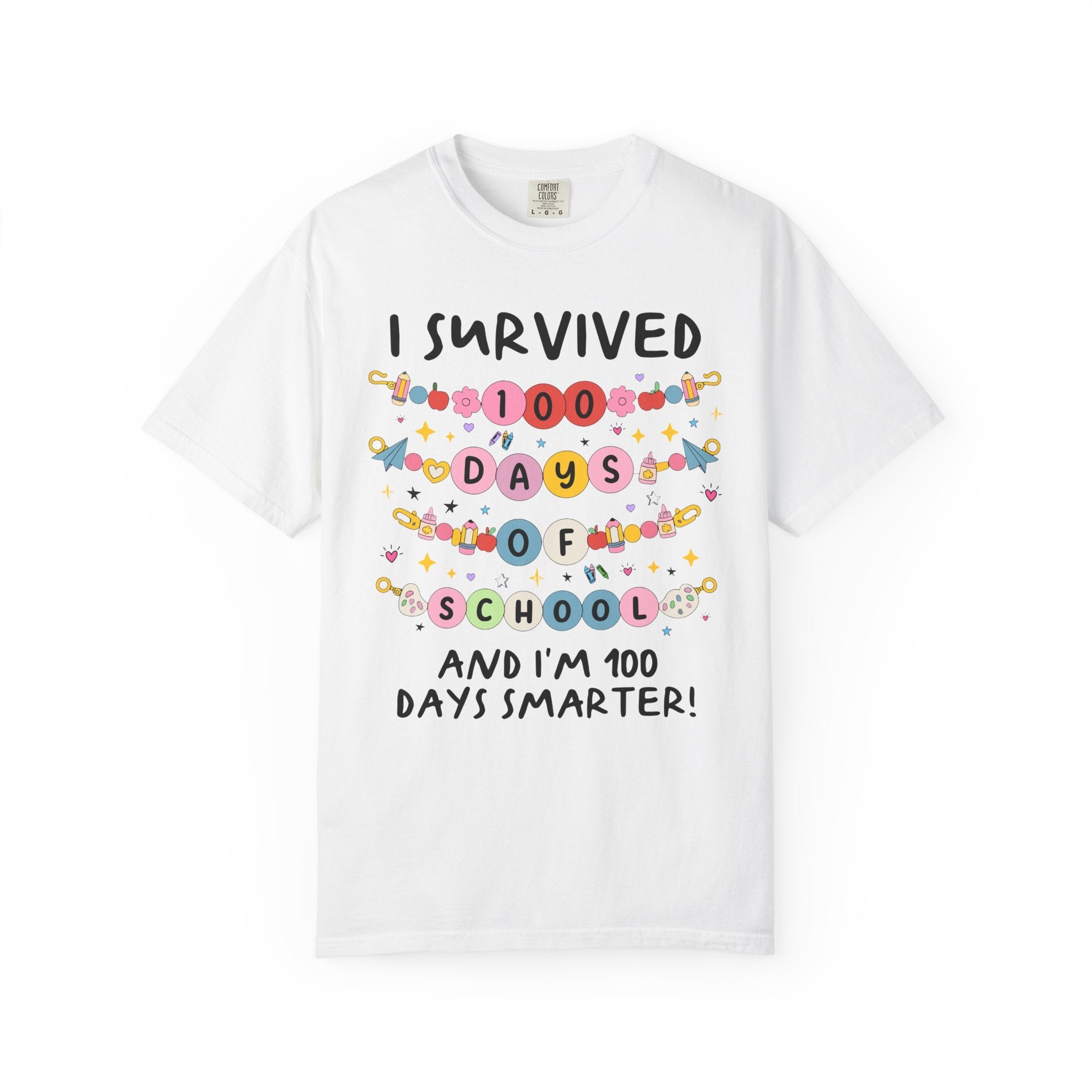 100 Days of School Matching Teacher Tee Shirts with Funny Sarcastic Sayings: Cute Elementary School Teacher Group T-Shirt with Stars - Opal and June