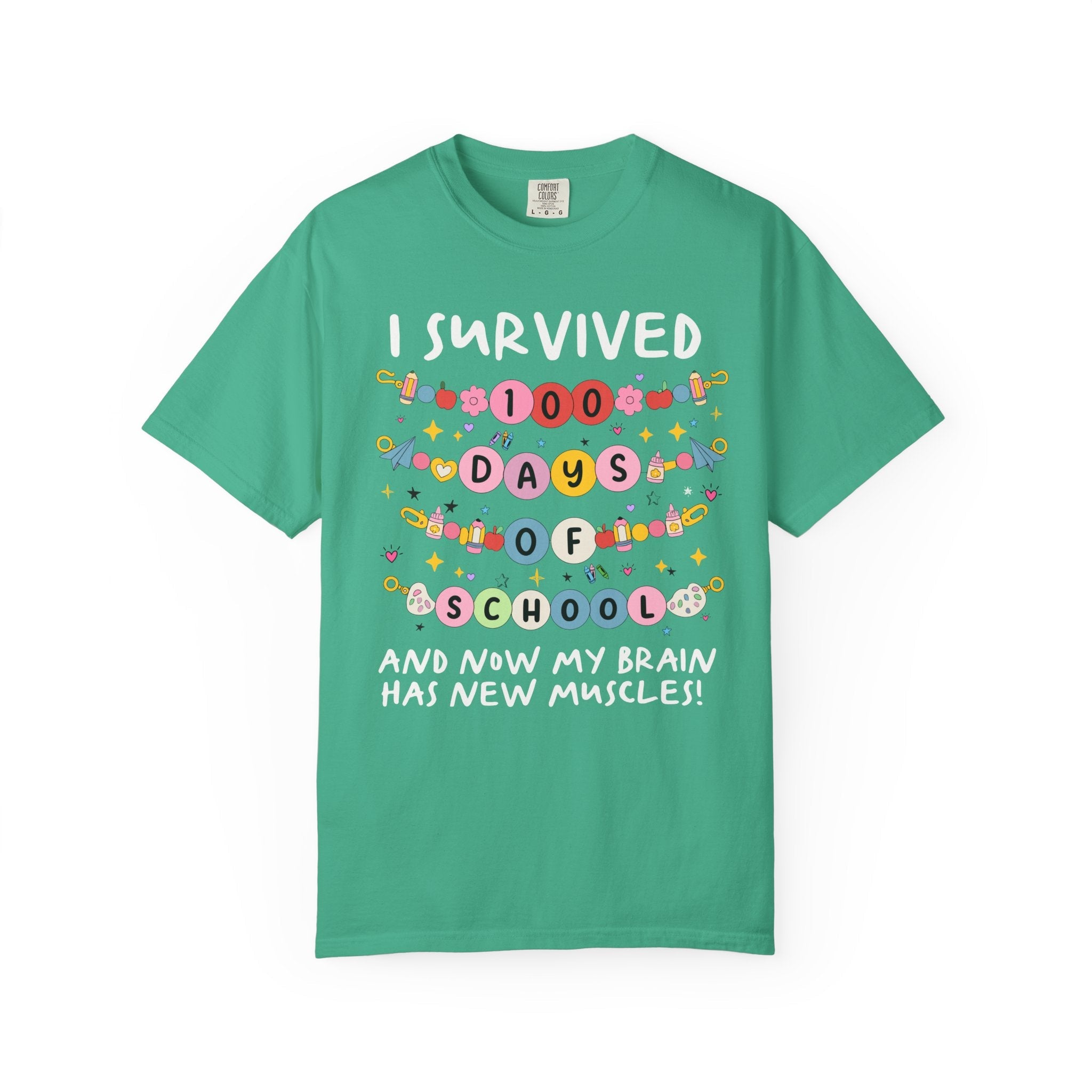 100 Days of School Matching Teacher Tee Shirts with Funny Sarcastic Sayings: Cute Elementary School Teacher Group T-Shirt with Stars - Opal and June