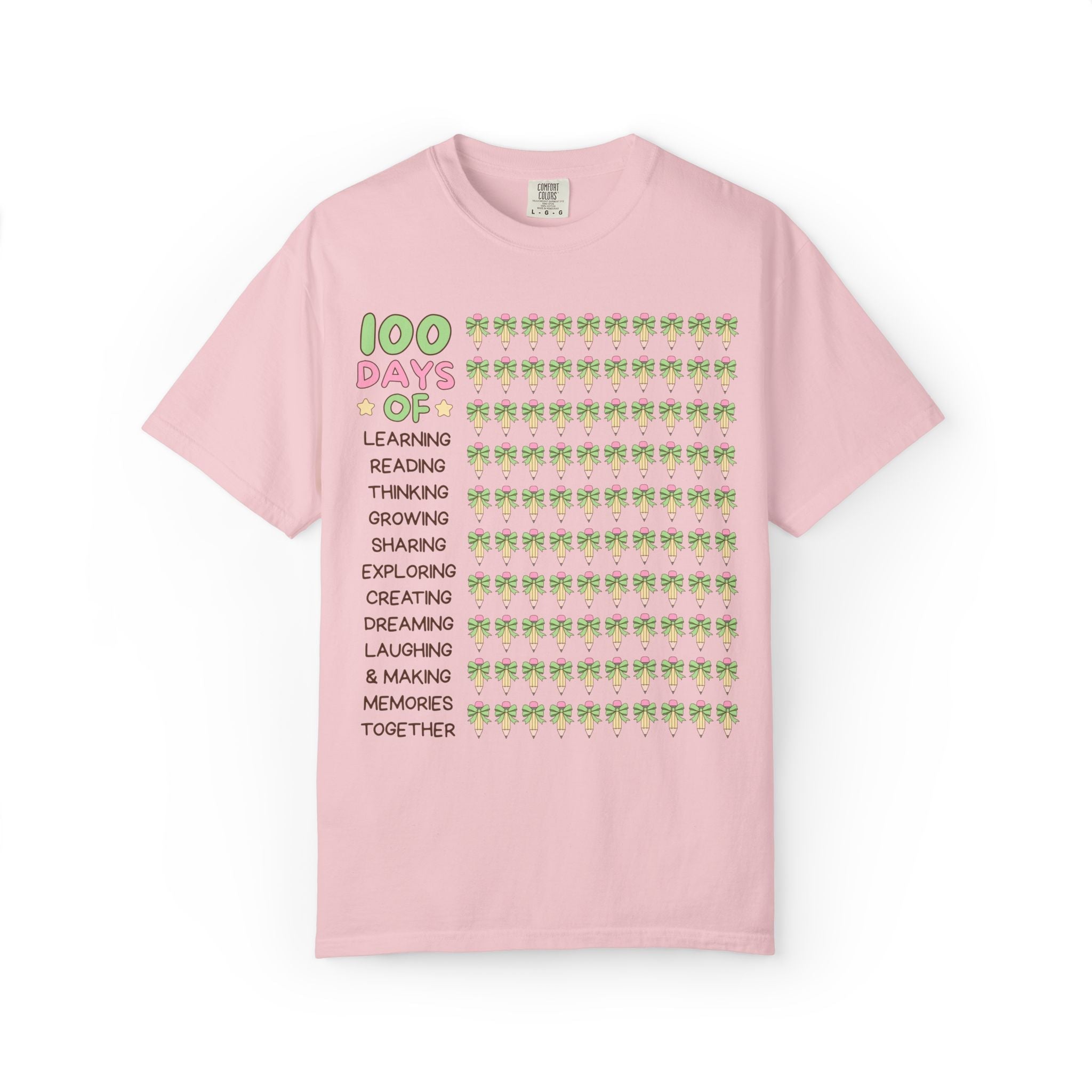 100 Days of School T-Shirt with Pencils and Bows - Opal and June