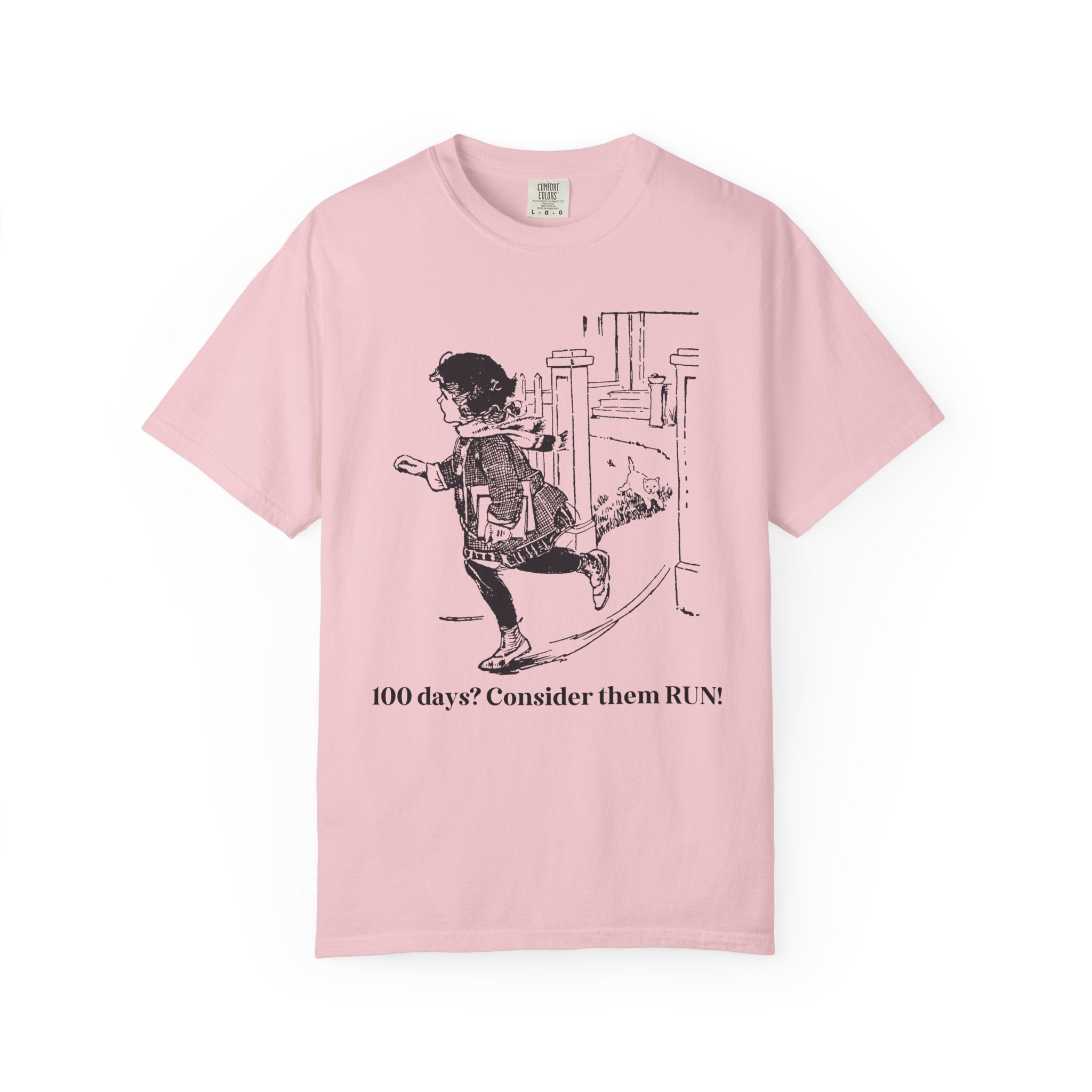 100 Days of School Teacher Tee Shirt for Cat Lover, Cute Vintage Aesthetic T-Shirt for Hundredth School Day, Matching School Office Staff T - Opal and June