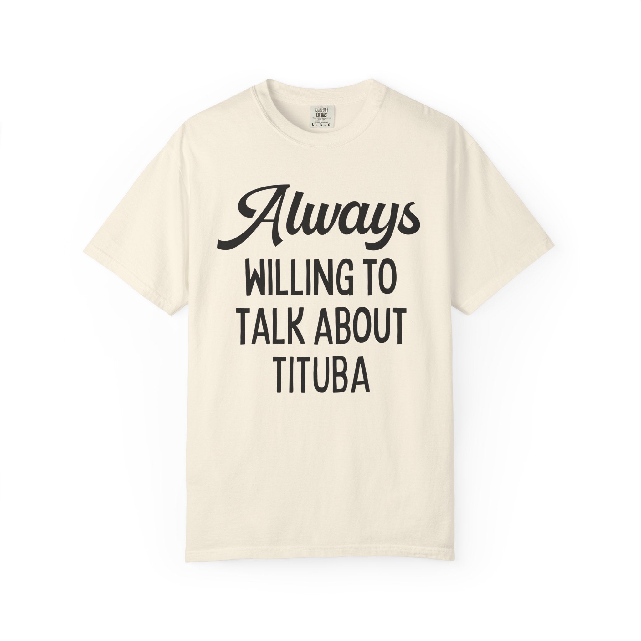 Spooky American History Tee Shirt: Always Willing to Talk About Tituba | Massachusetts History Tee Shirt, Salem Witch Trials History Shirt