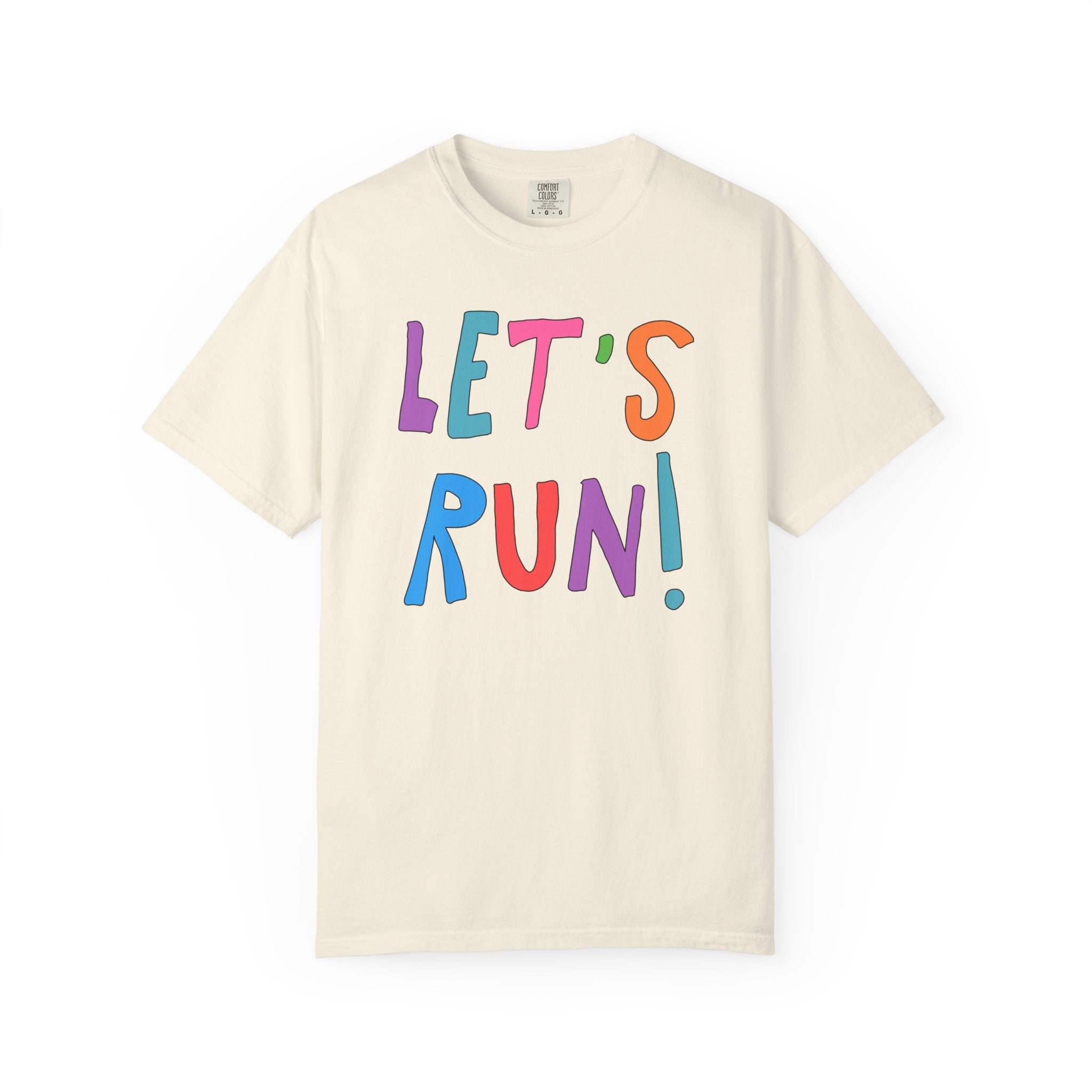 Cute Running Shirt for Dad Who Runs, T-Shirt for High School Student Who Runs Cross Country, Colorful Retro Aesthetic Tee for Runner