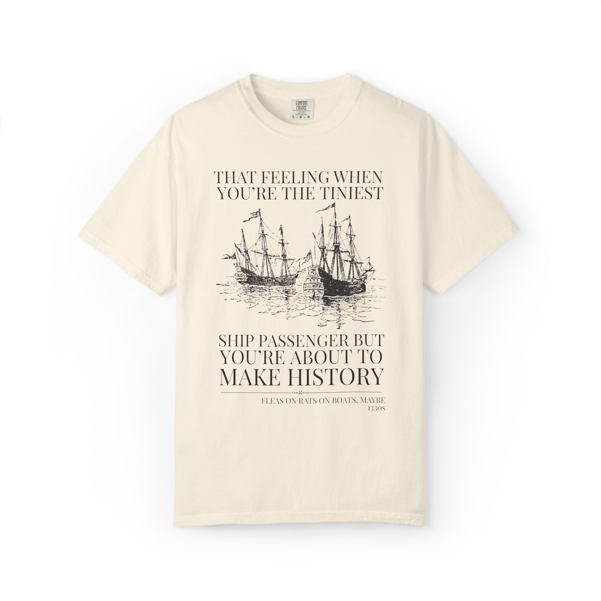The Black Death Bubonic Plague History Buff Tee Shirt: 14th Century History, European Medieval Middle Ages T-Shirt with Vintage Aesthetic