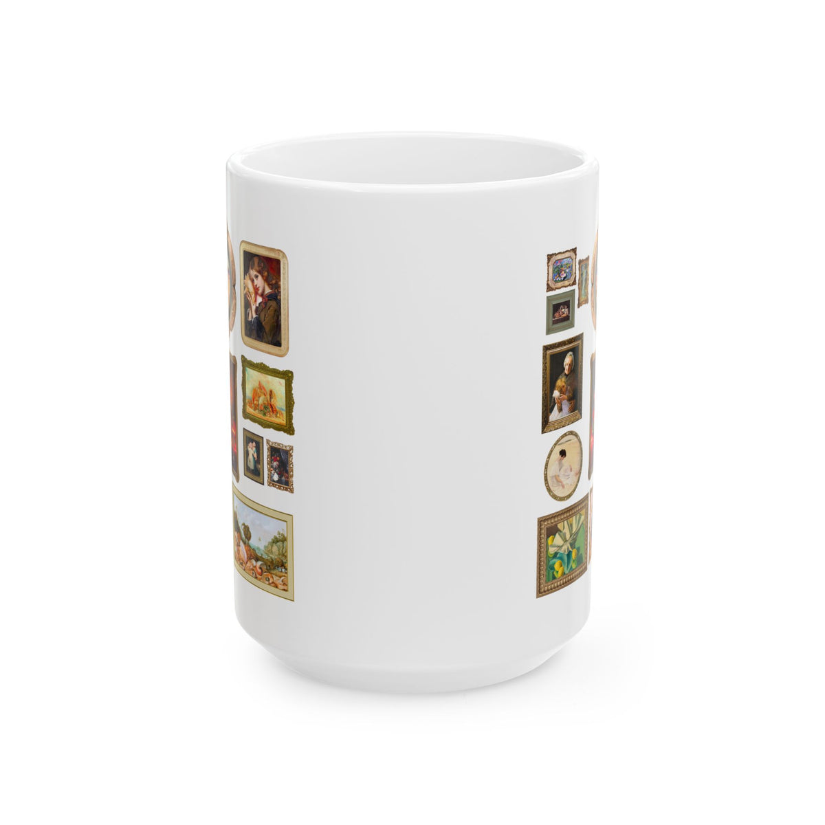 Seashell Art History Coffee Mug for Sea Shell Hunter or Conchologist Who Loves Famous Paintings: Cute Art Historian 15 Oz Mug, Museum Lover