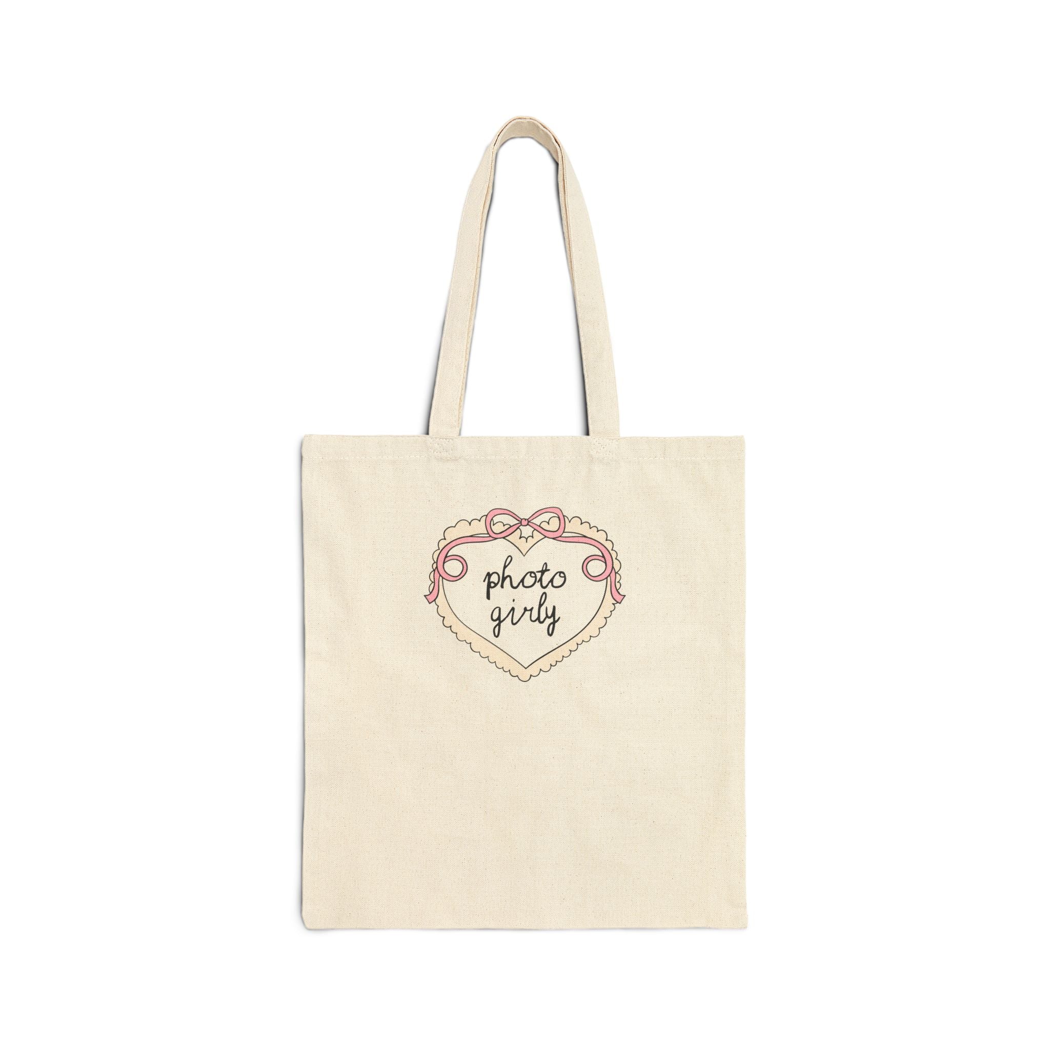 Cute Photographer Tote Bag for Wedding Photographer or Family Photographer: Photo Girly