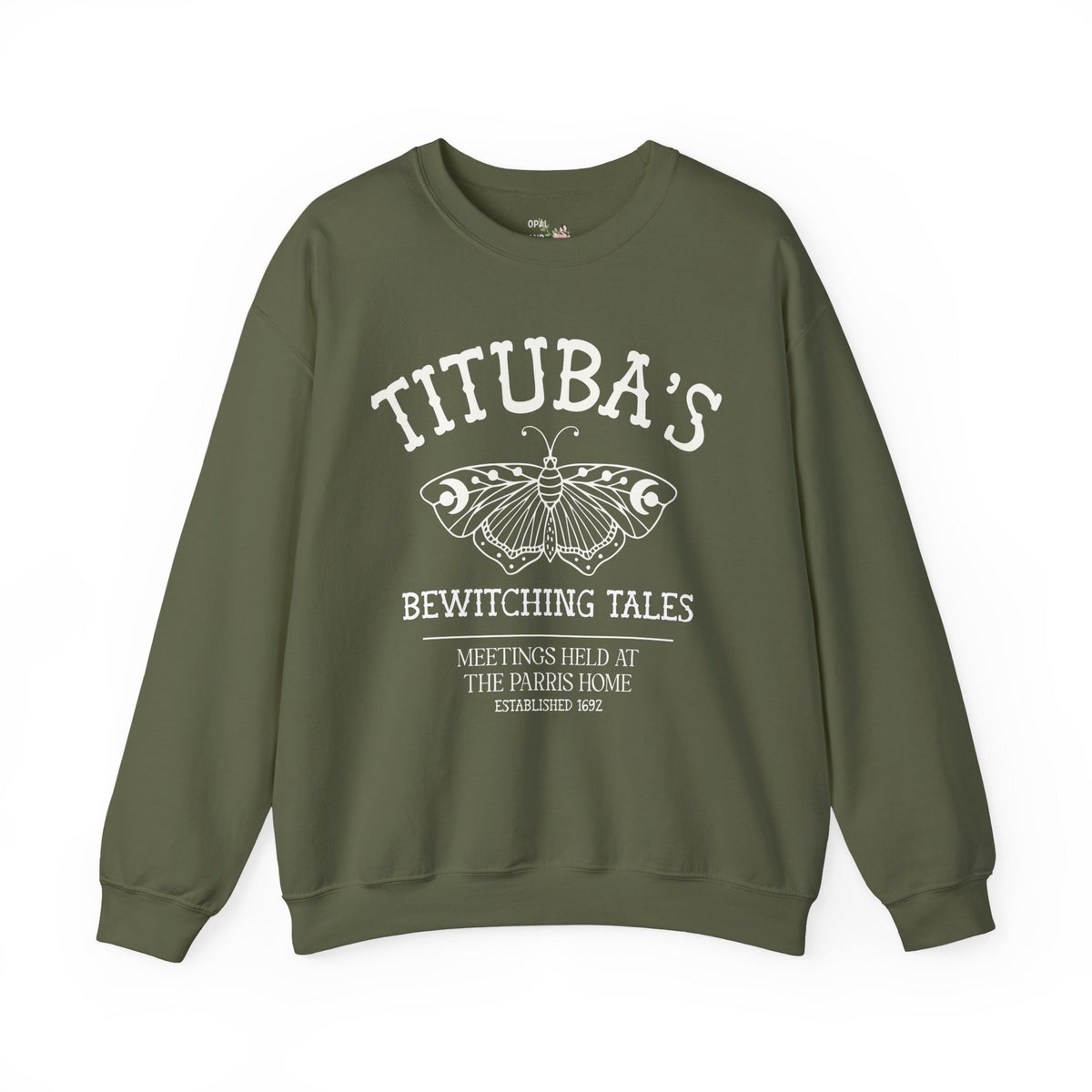 Tituba's Bewitching Tales Sweatshirt for Salem Witch Trial Historian, Spooky History Buff Gift, Women's History, Massachusetts History Crewneck