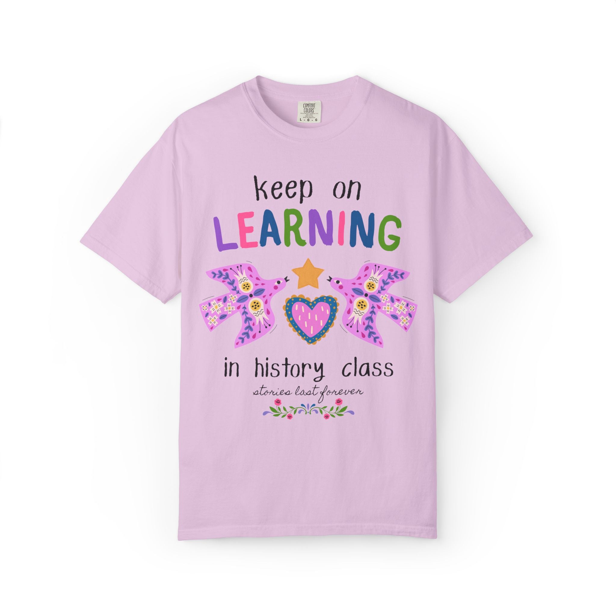 History Teacher Tee Shirt: Keep on Learning in History Class, Kitschy and Whimsy Back to School Matching Teacher T-Shirt, History Department
