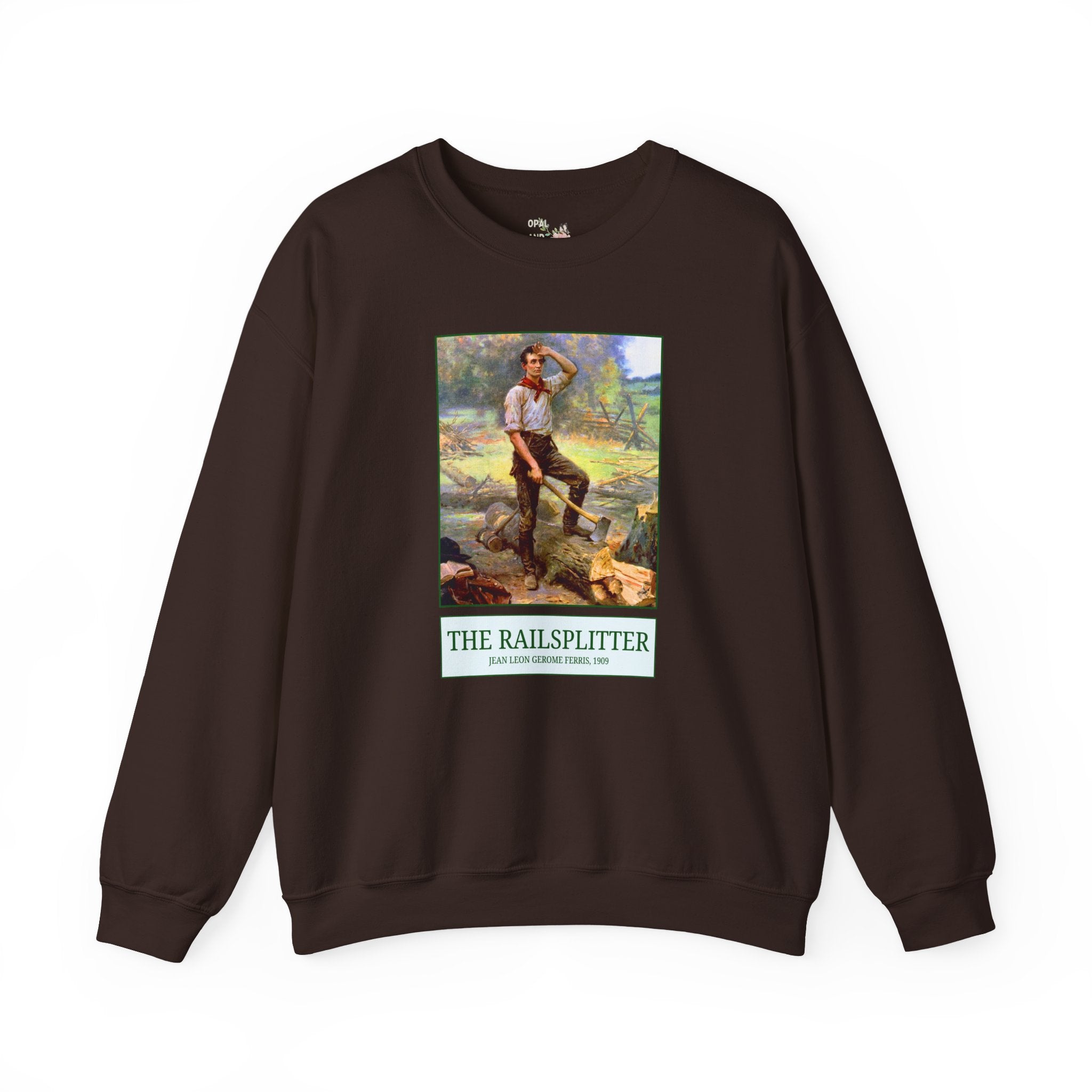 The Railsplitter Art History Sweatshirt: Abraham Lincoln 19th Century American History Buff Gift, History Teacher, Early American Historian