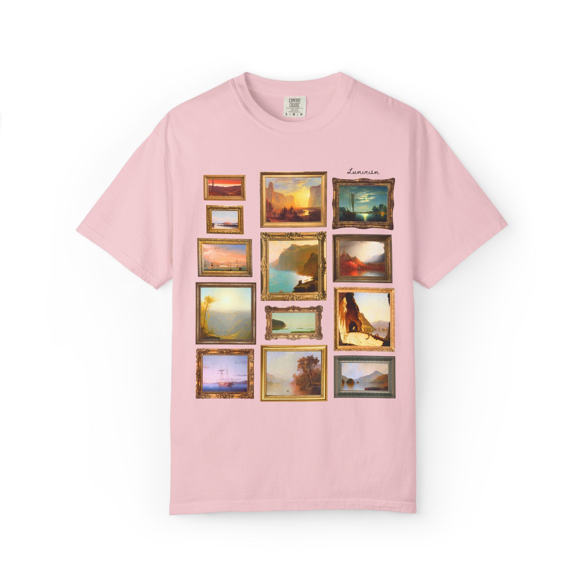 Luminism Art History Lover Gift with Famous Paintings, 19th Century American Art History, Hudson River School Art History Lover T-Shirt