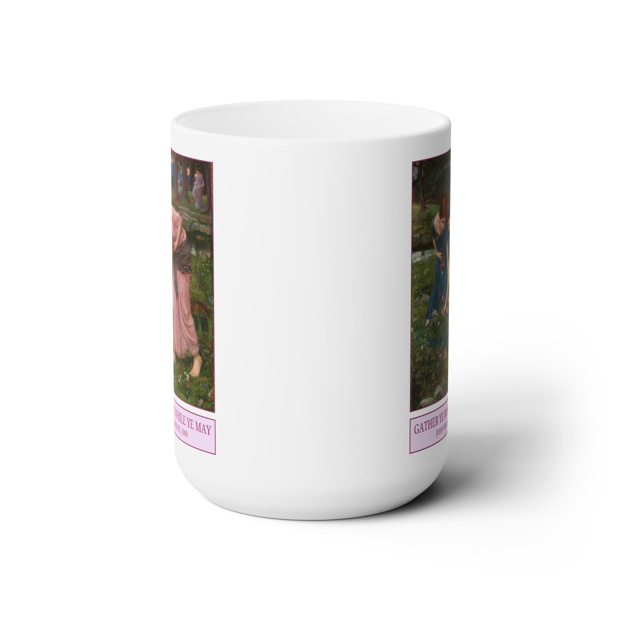 Gather Ye Rosebuds While Ye May by John William Waterhouse Mug