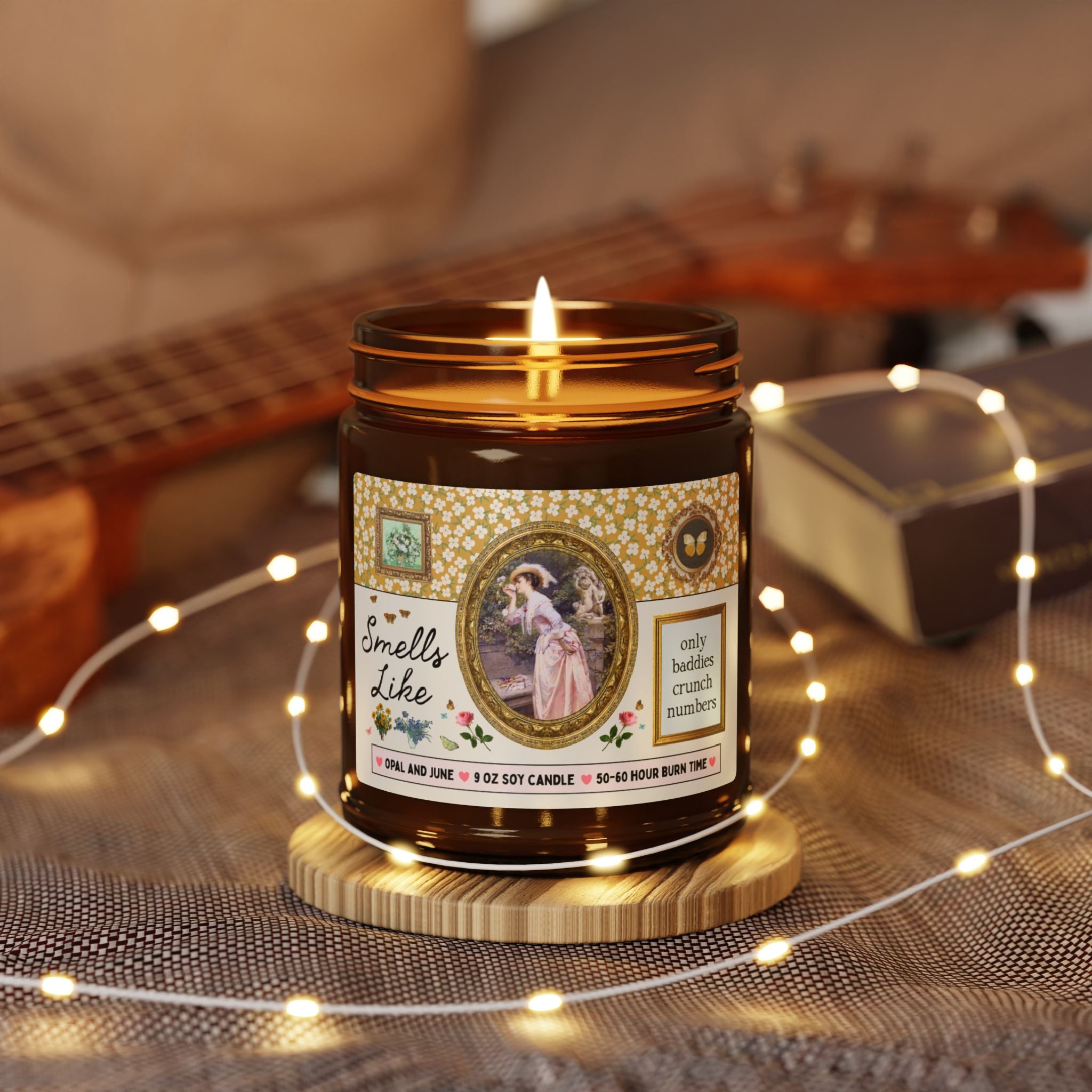 Smells Like Only Baddies Crunch Numbers: 9 Oz Soy Candle | Cute Tax Accountant Gift, Thank You Gift for Accountant Office Staff