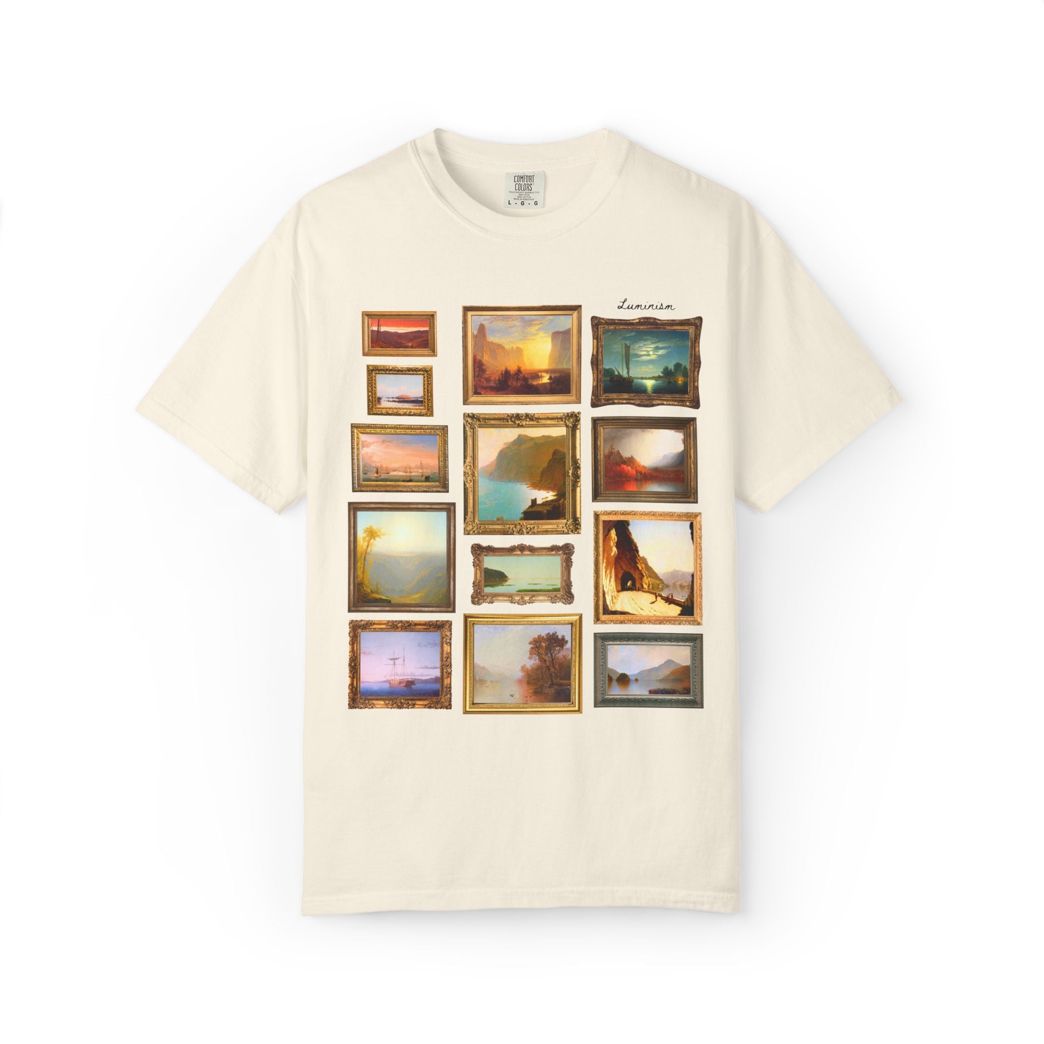 Luminism Art History Lover Gift with Famous Paintings, 19th Century American Art History, Hudson River School Art History Lover T-Shirt