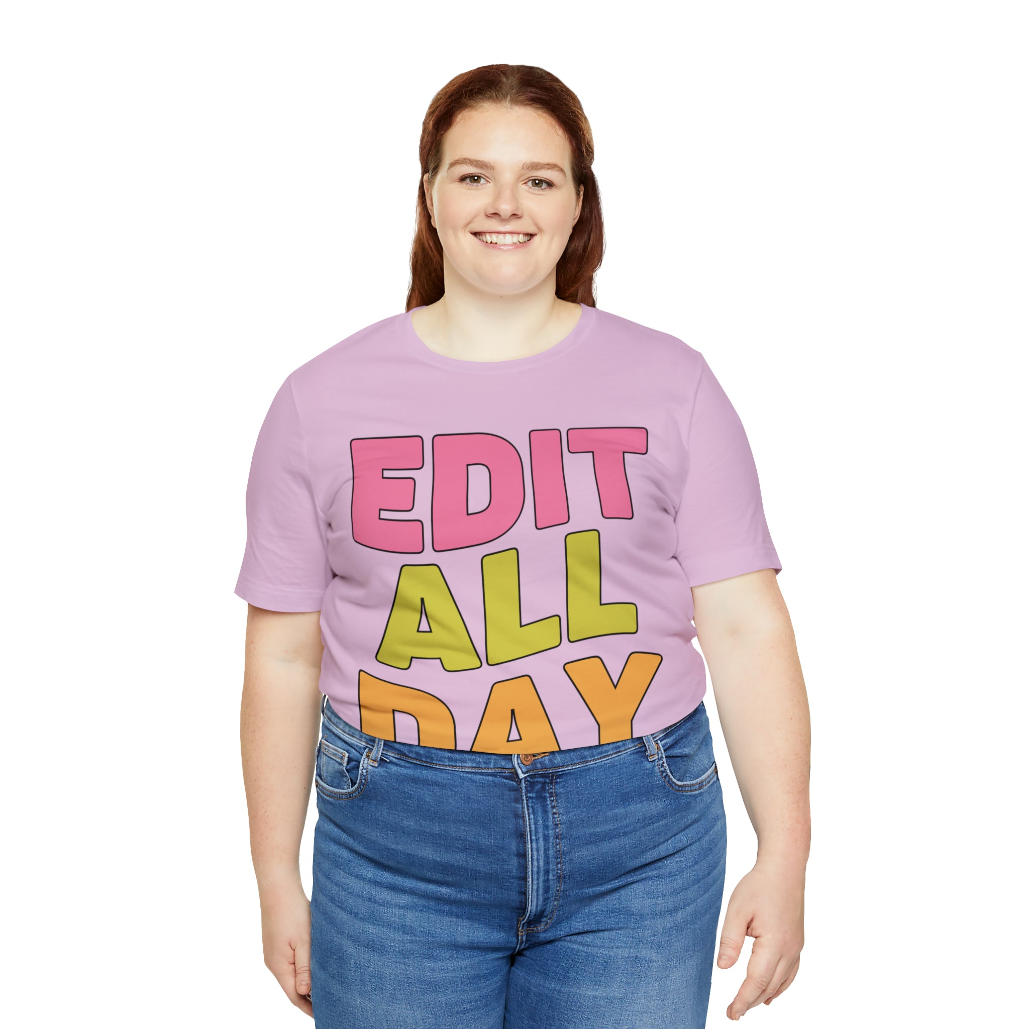 Editing Day Tee Shirt: Edit All Day - Opal and June