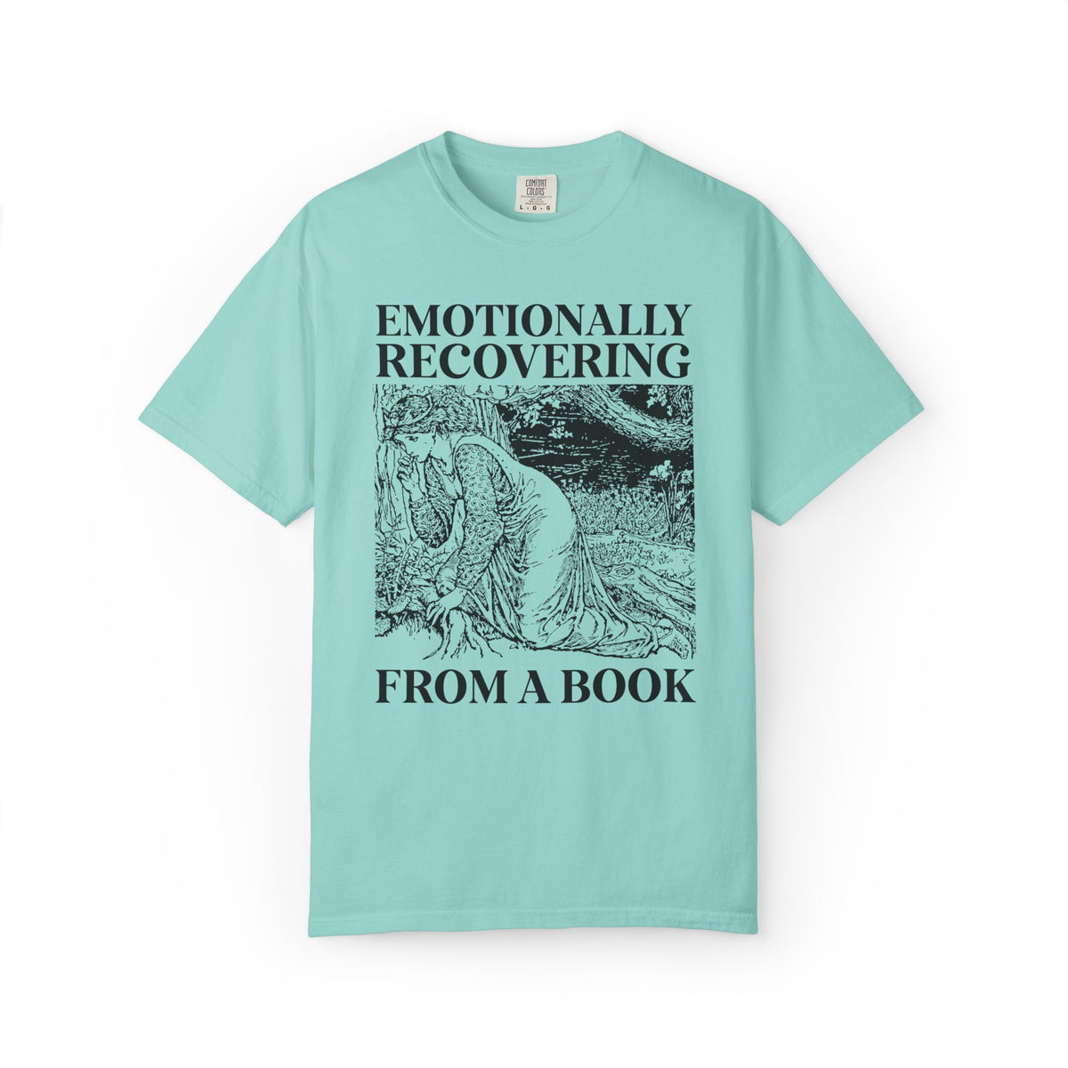 Emotionally Recovering from a Book Tee Shirt for Romance Reader or Fantasy Reader, Cute Bookish Tee for Medieval Historical Fiction Bookworm