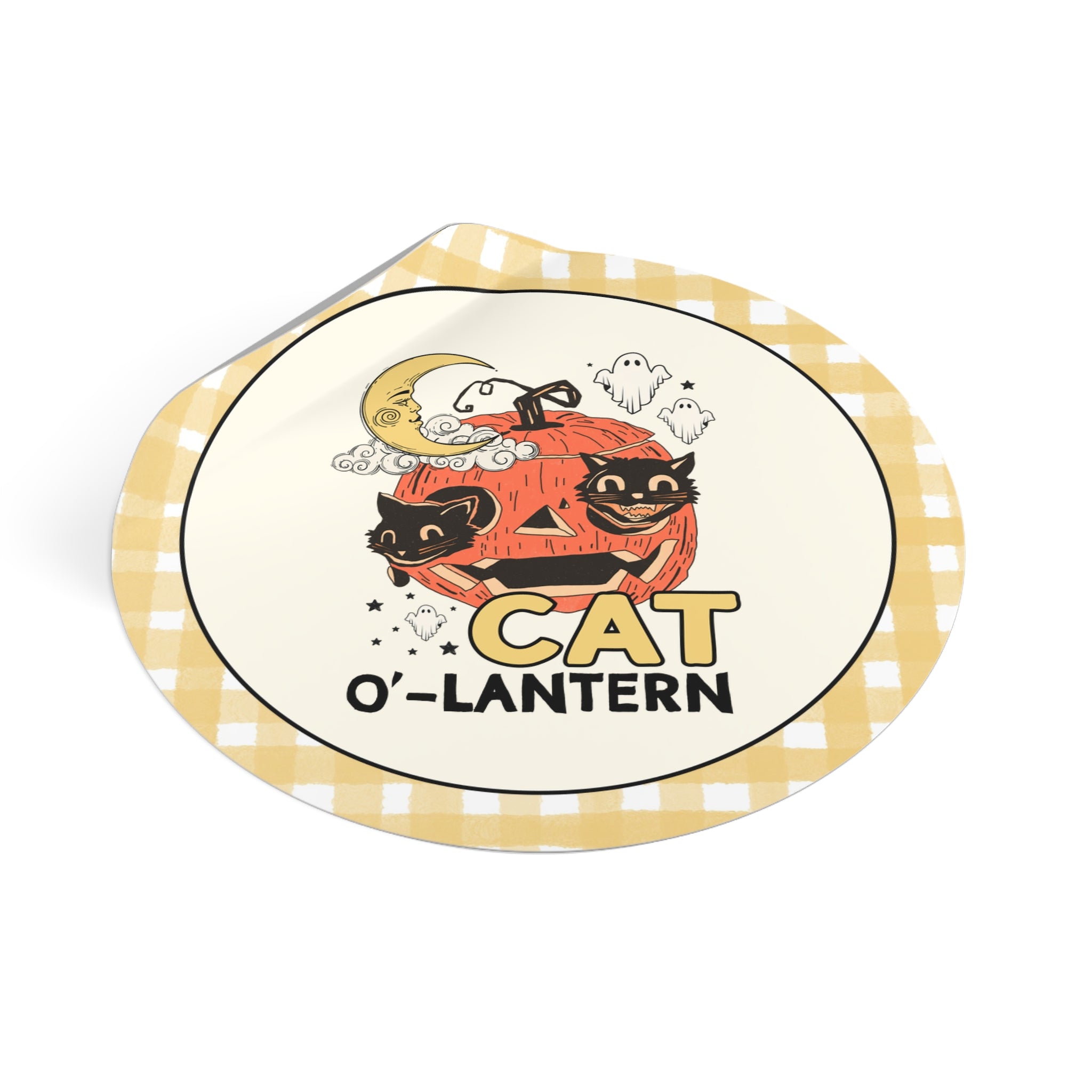 Cat O Lantern Sticker