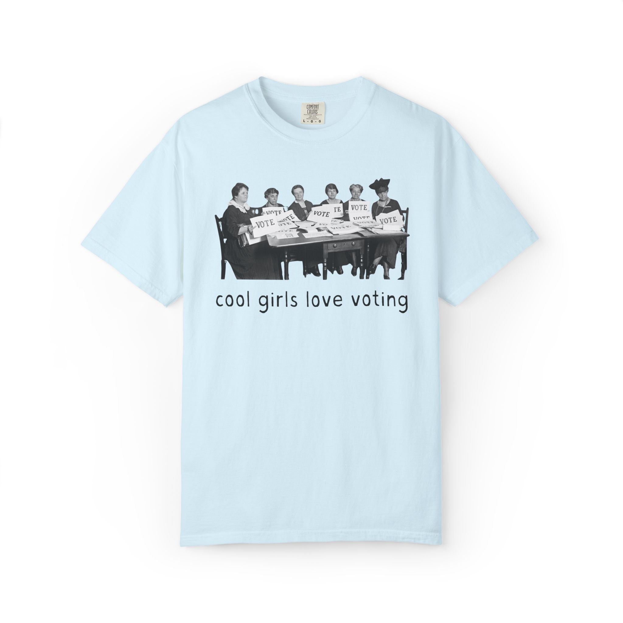 Cool Girls Love Voting History Lover Tee Shirt: Women's History Month, American Suffragette Movement, 19th Century and Early 1900s History