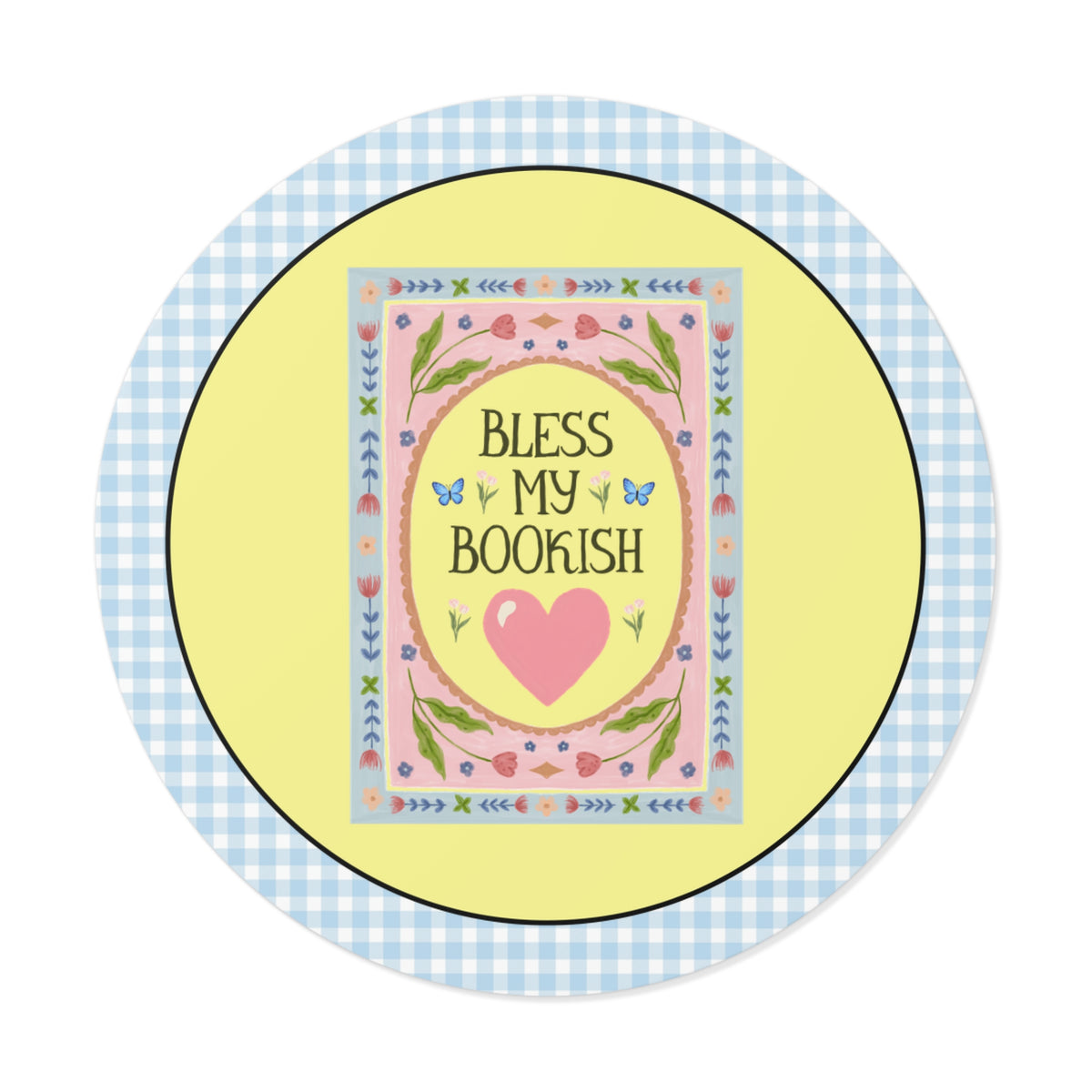 Bless My Bookish Heart Book Lover Sticker for Romance Reader or Classic Literature Bookworm, Cute School Librarian or Fantasy Reader Gift