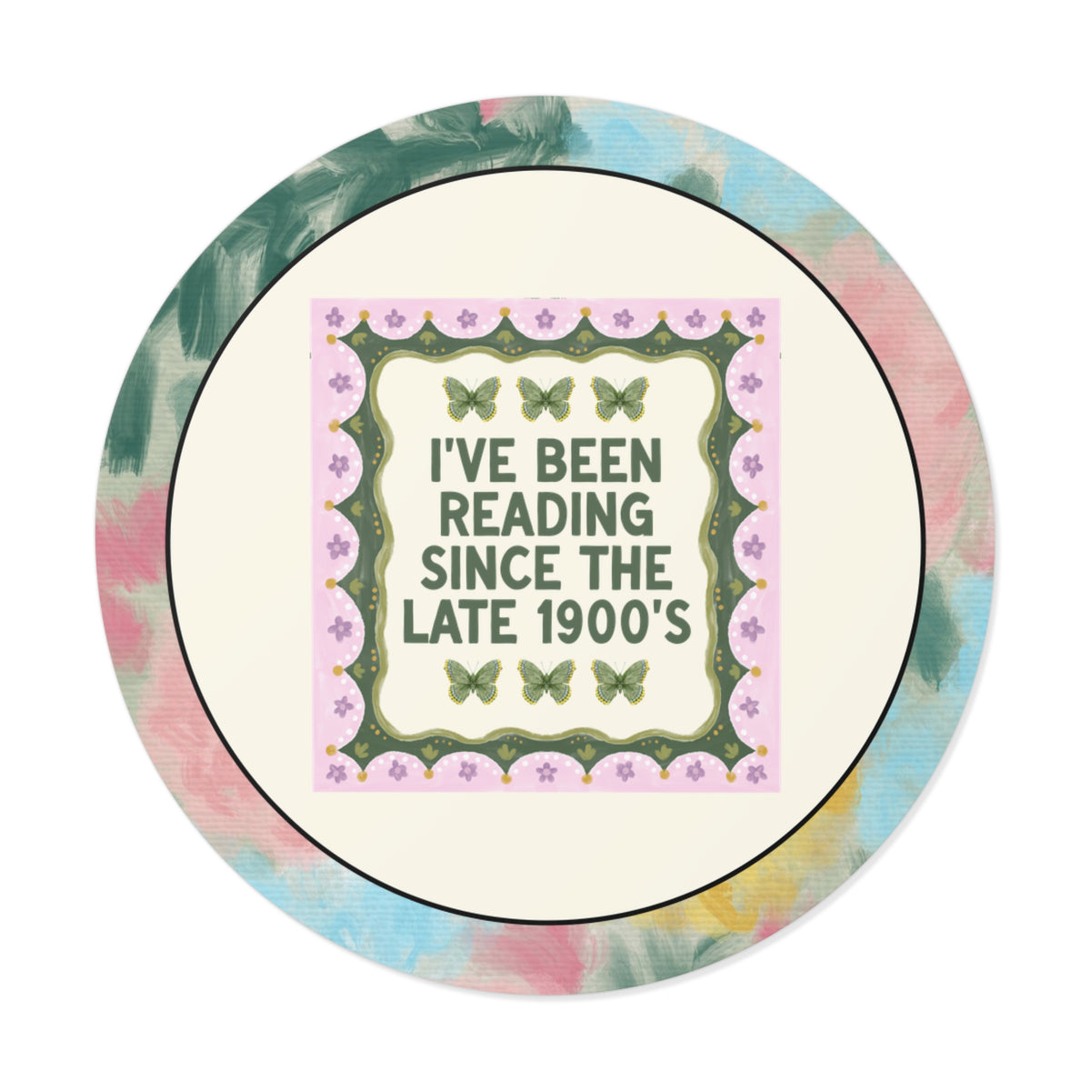 I've Been Reading Since the Late 1900's Funny Book Lover Sticker for 40th Birthday or Reader Born in the 1990s, Silly Fiction Literature Sticker