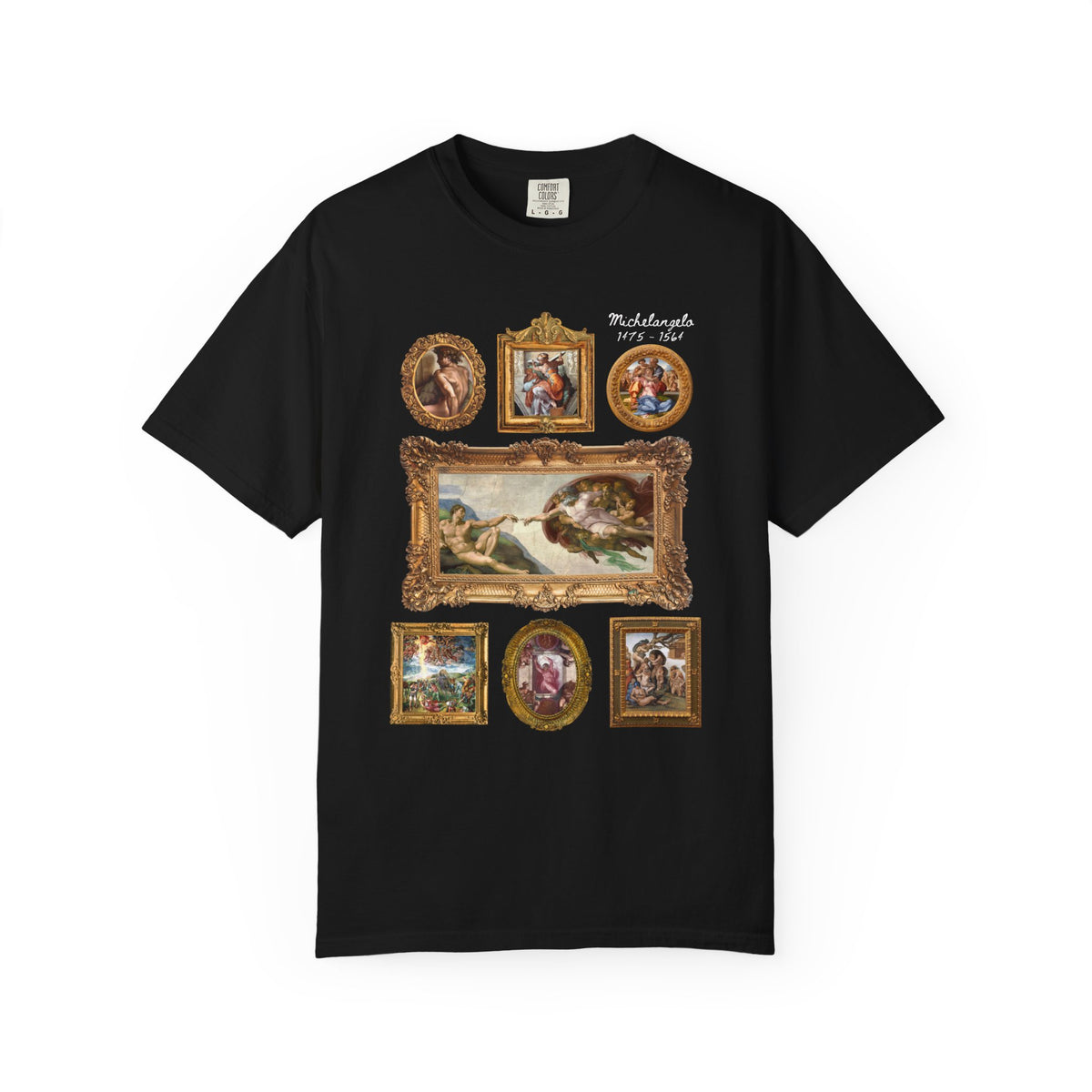 Michelangelo Art History Tee Shirt for Humanities Major Who Loves High Renaissance Art or the Sistine Chapel, 16th Century Roman History Tee