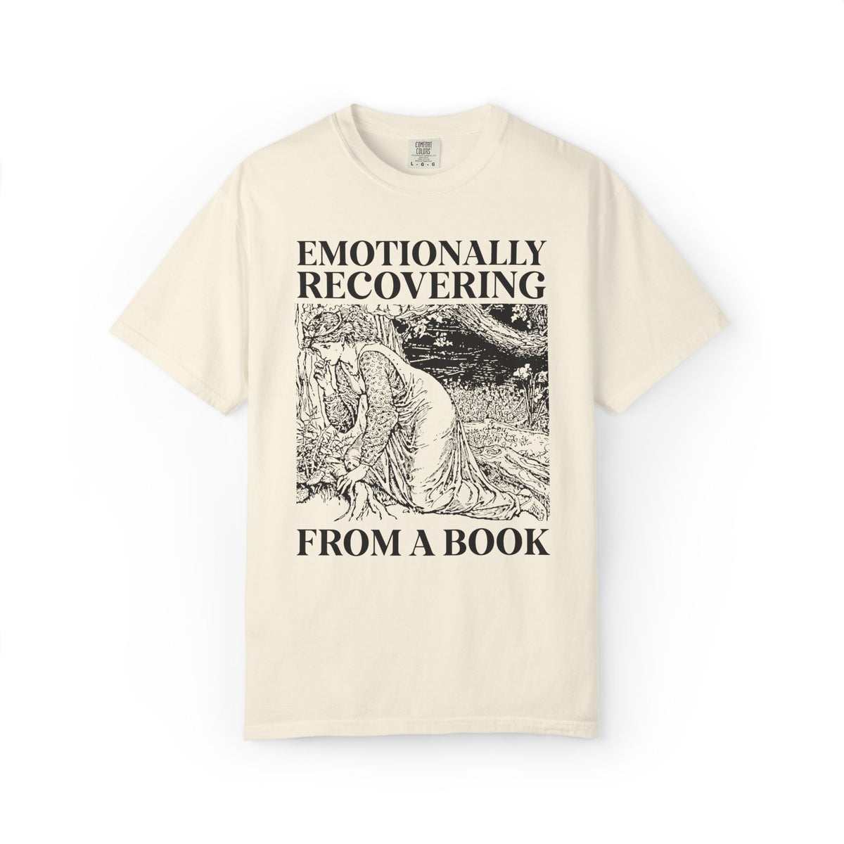 Emotionally Recovering from a Book Tee Shirt for Romance Reader or Fantasy Reader, Cute Bookish Tee for Medieval Historical Fiction Bookworm