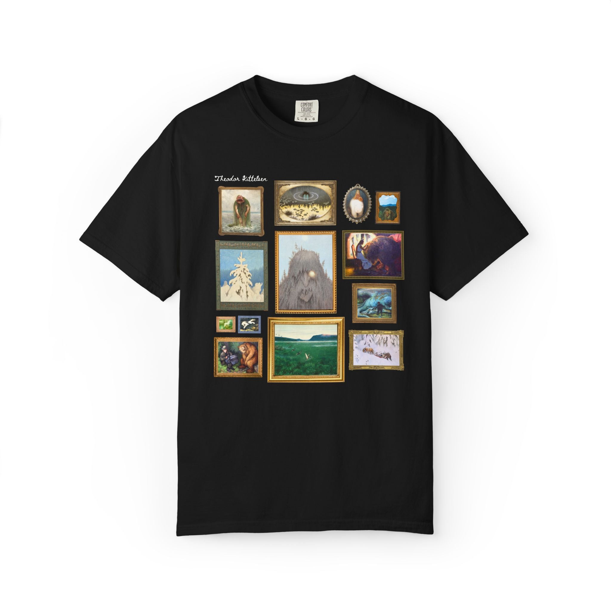 Theodor Kittelsen Art Historian Tee Shirt: Norwegian Art History, Early 1900s and Late 19th Century Fairy Tale and Folk Tale Famous Paintings