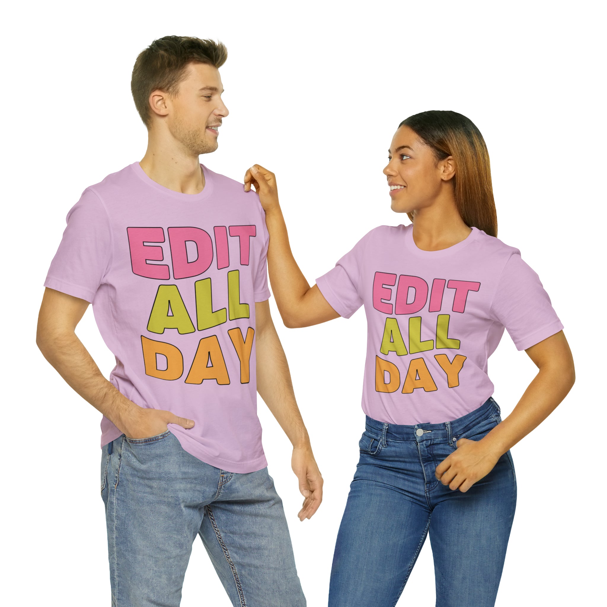 Editing Day Tee Shirt: Edit All Day - Opal and June