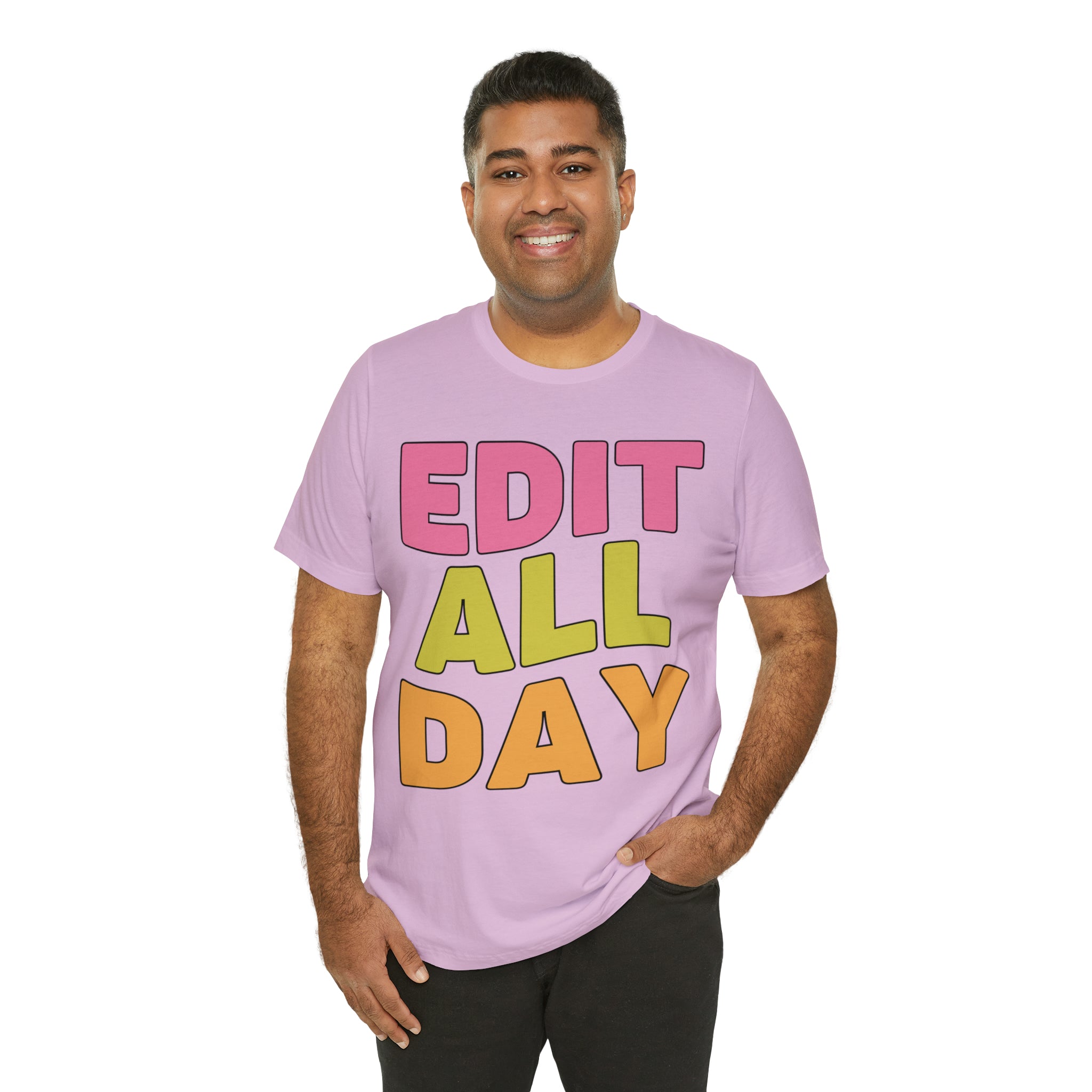 Editing Day Tee Shirt: Edit All Day - Opal and June