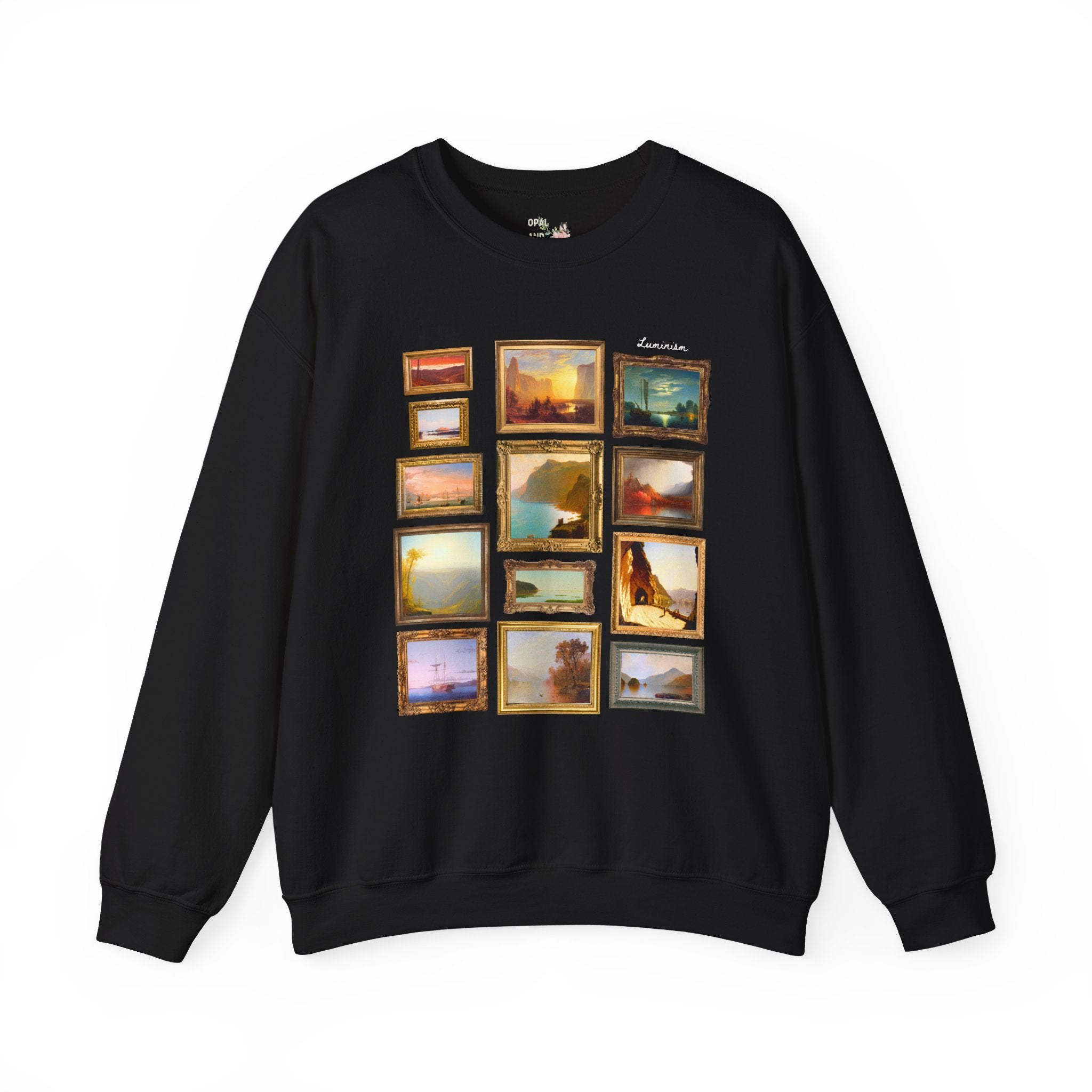 Luminism Art History Lover Gift with Famous Paintings, 19th Century American Art History, Hudson River School Art History Lover Sweatshirt
