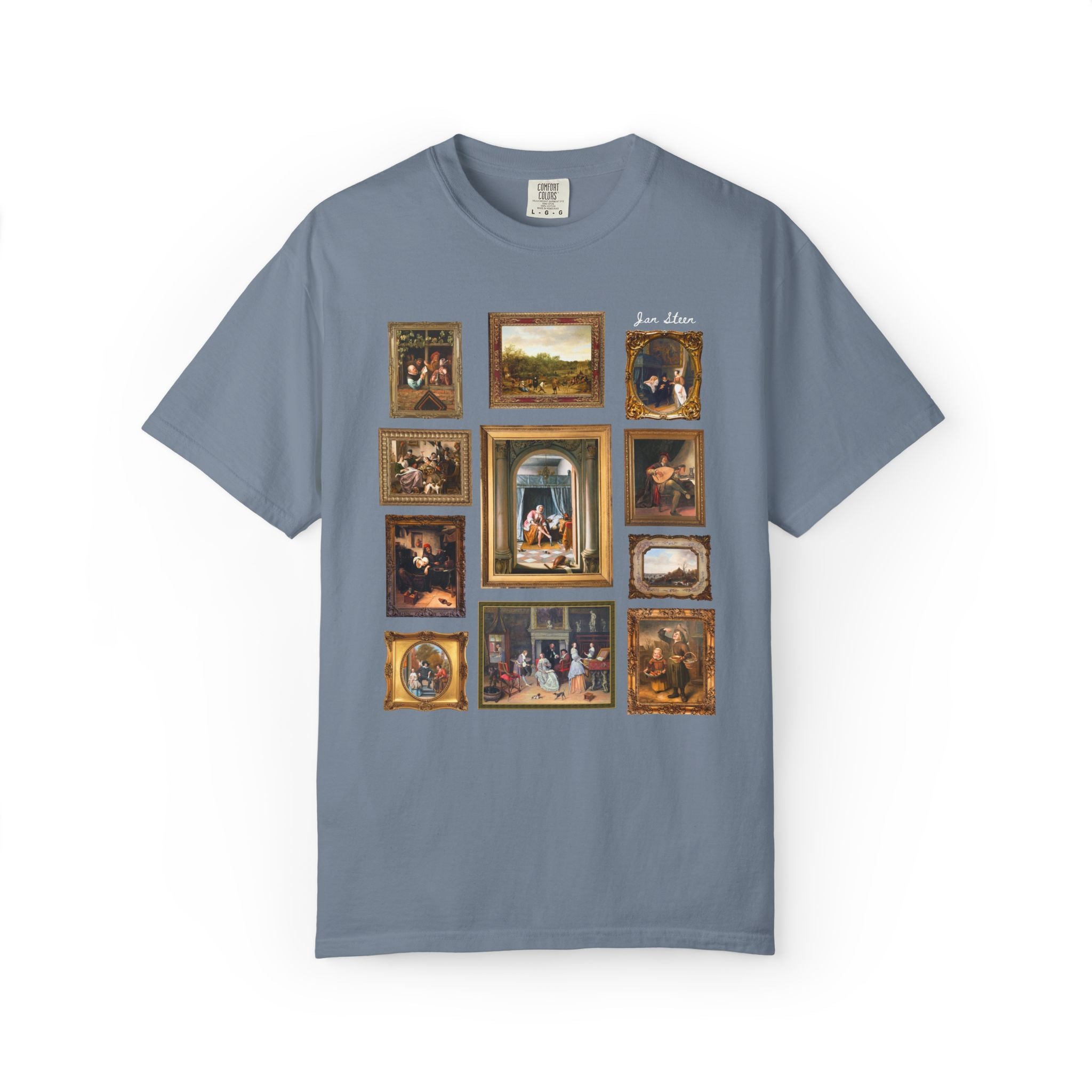 Jan Steen Dutch Golden Age Art History Buff Tee Shirt for European Art Historian or Humanities Teacher, Woman at Her Toilet Famous Painting