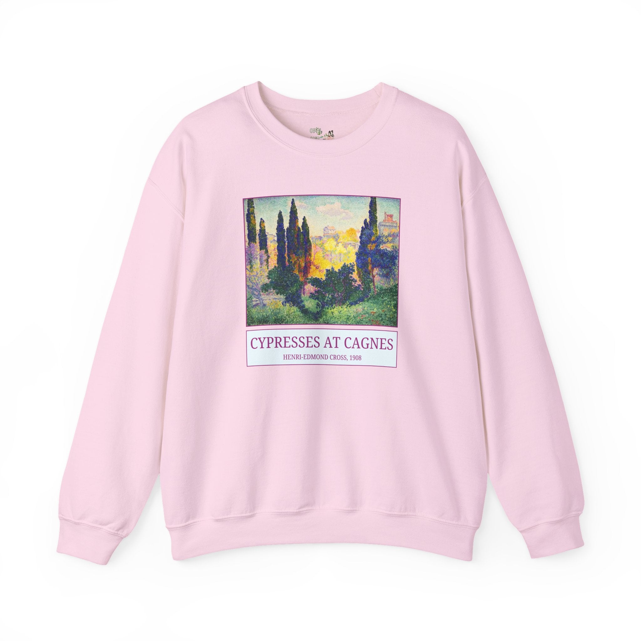 Cypresses at Cagnes by Henri-Edmond Cross Neo-Impressionism and Pointillism Art History Buff Sweatshirt, Famous Painting, French Art History