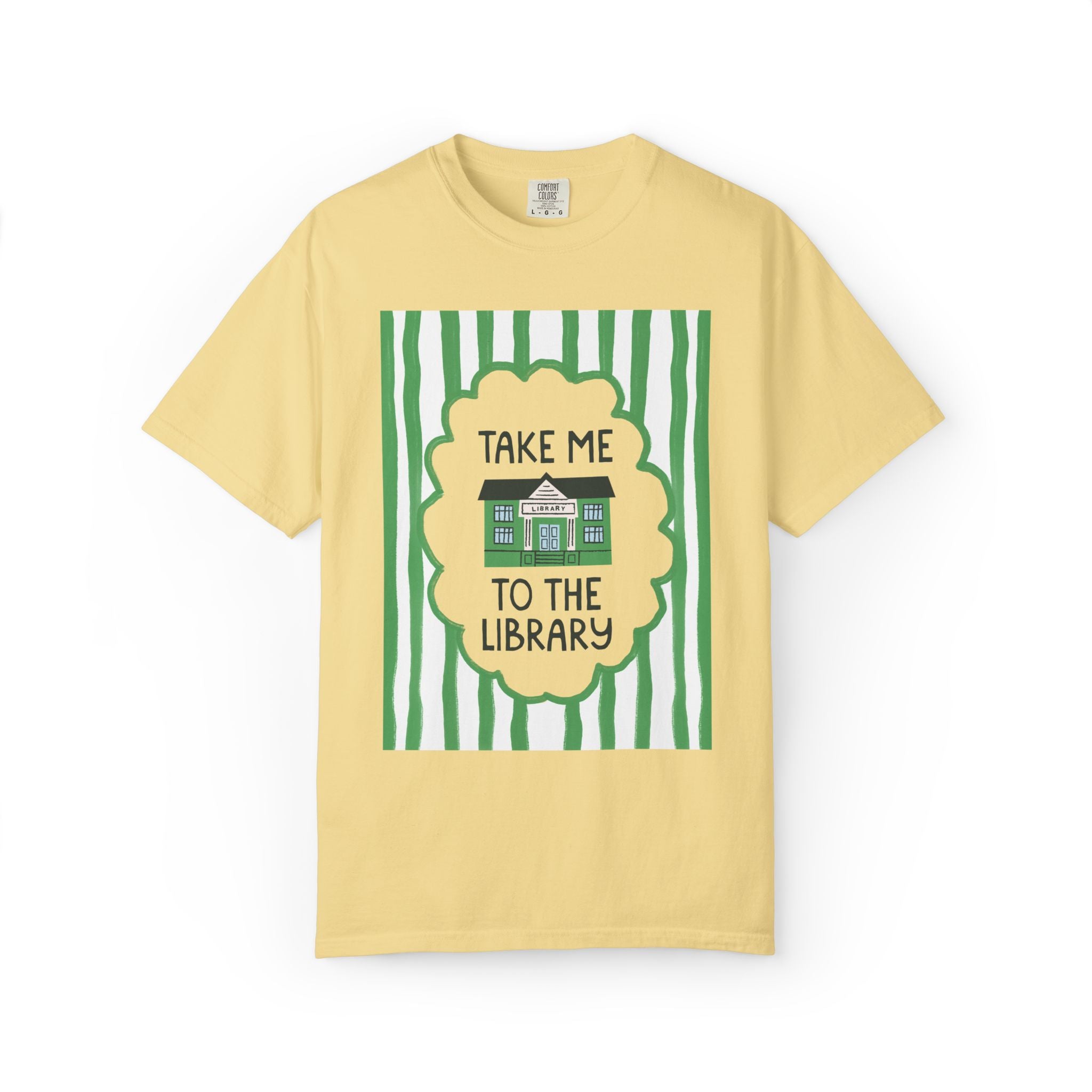 Bookish Librarian Tee Shirt for Bookworm or Romance Reader: Take Me To the Library, Silly Reading Teacher T-Shirt for Friend Who Loves Books