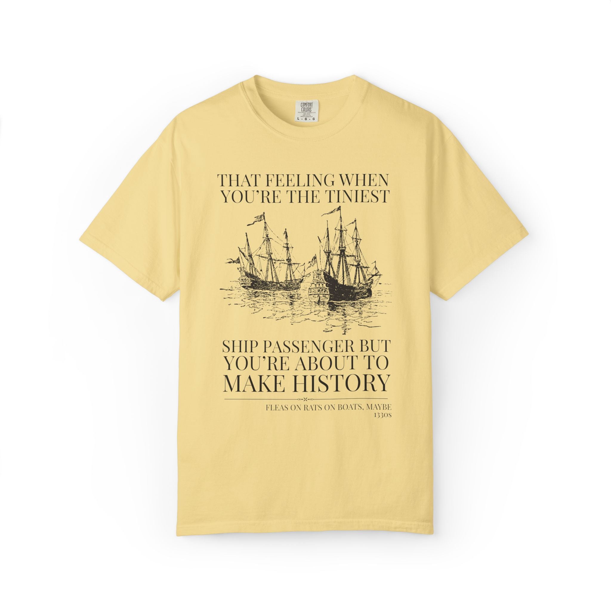 The Black Death Bubonic Plague History Buff Tee Shirt: 14th Century History, European Medieval Middle Ages T-Shirt with Vintage Aesthetic