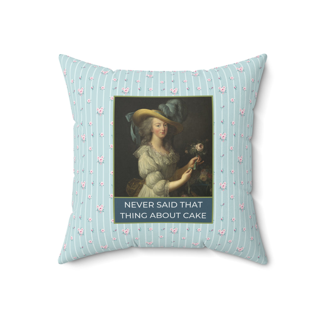 Floral History Pillow for Social Studies Teacher: Marie Antoinette