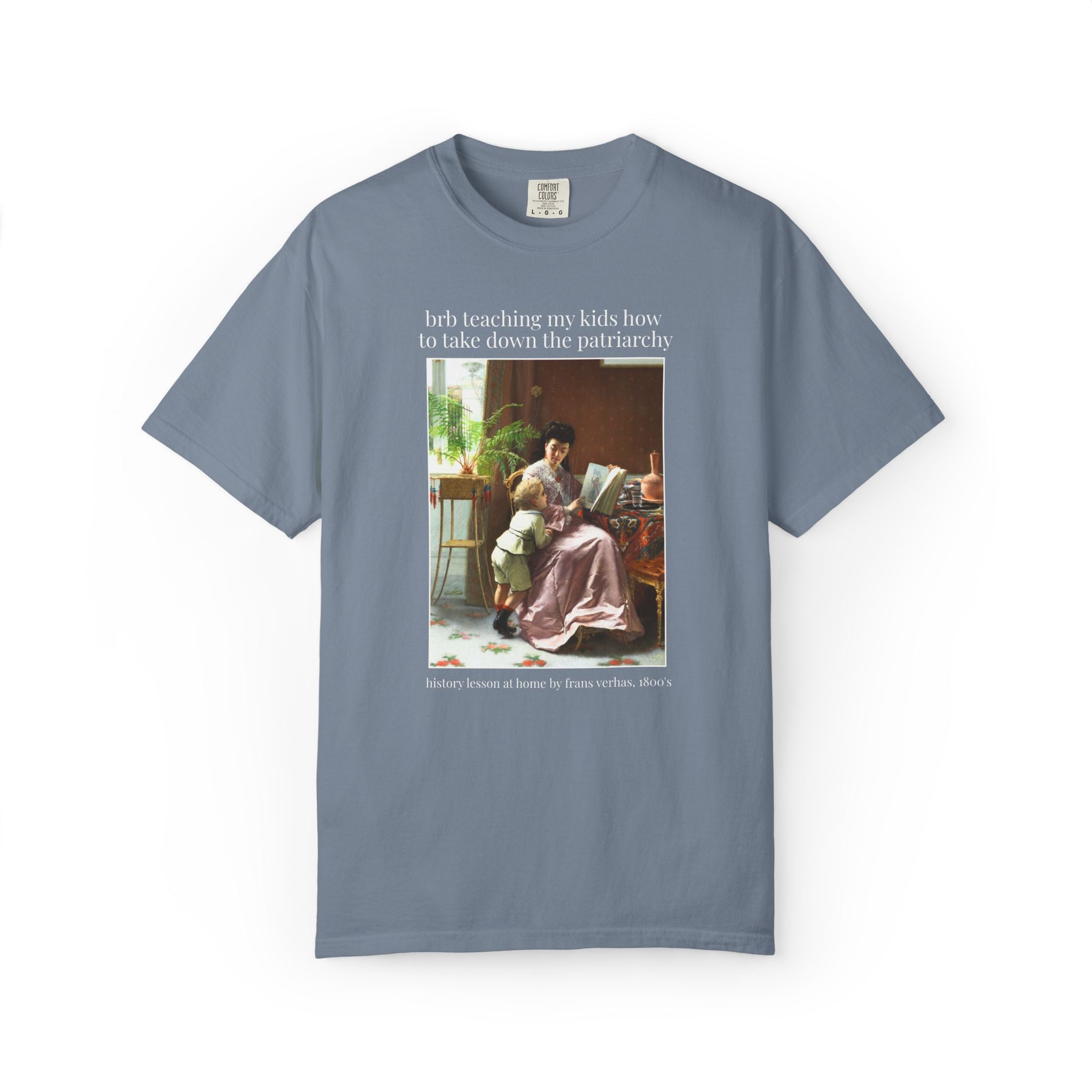 Women's Rights Art History Tee Shirt for Feminist Who Loves Equal Rights, 19th Century Famous Painting, Democratic Socialist Leftist Mom Tee