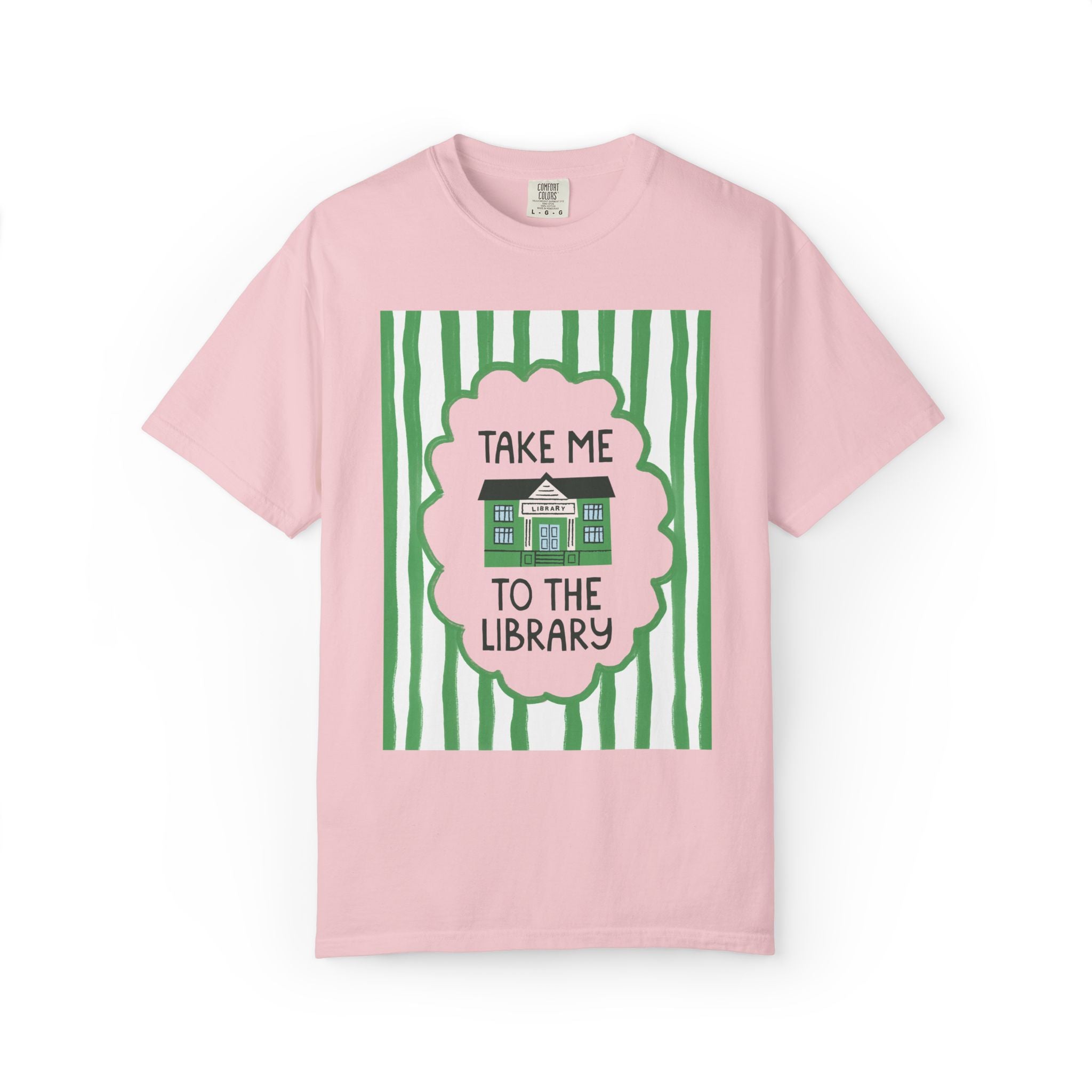 Bookish Librarian Tee Shirt for Bookworm or Romance Reader: Take Me To the Library, Silly Reading Teacher T-Shirt for Friend Who Loves Books