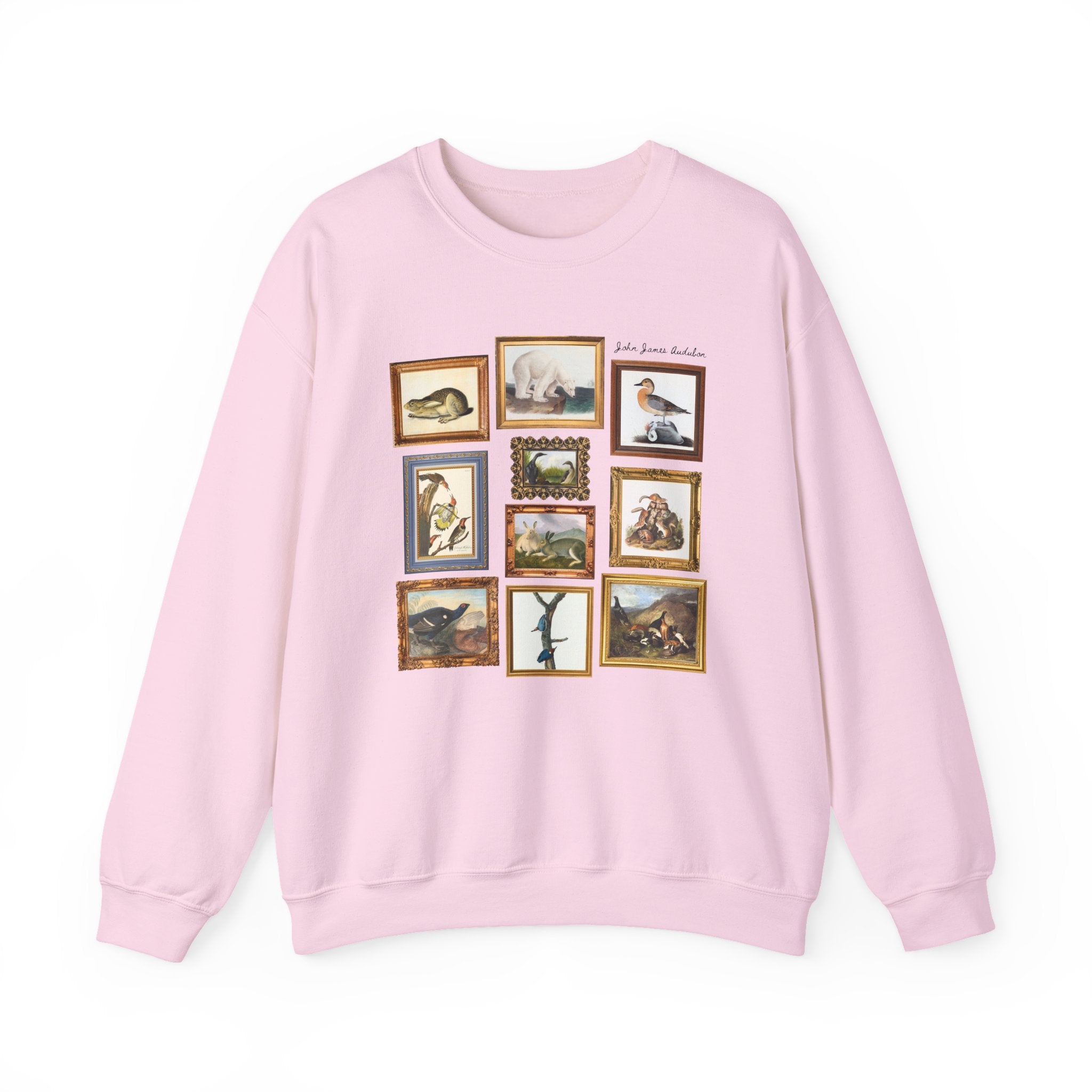 John James Audubon Famous Paintings Sweatshirt: French American Art History Crewneck for Science Teacher or Animal Lover, Orinthologist Gift