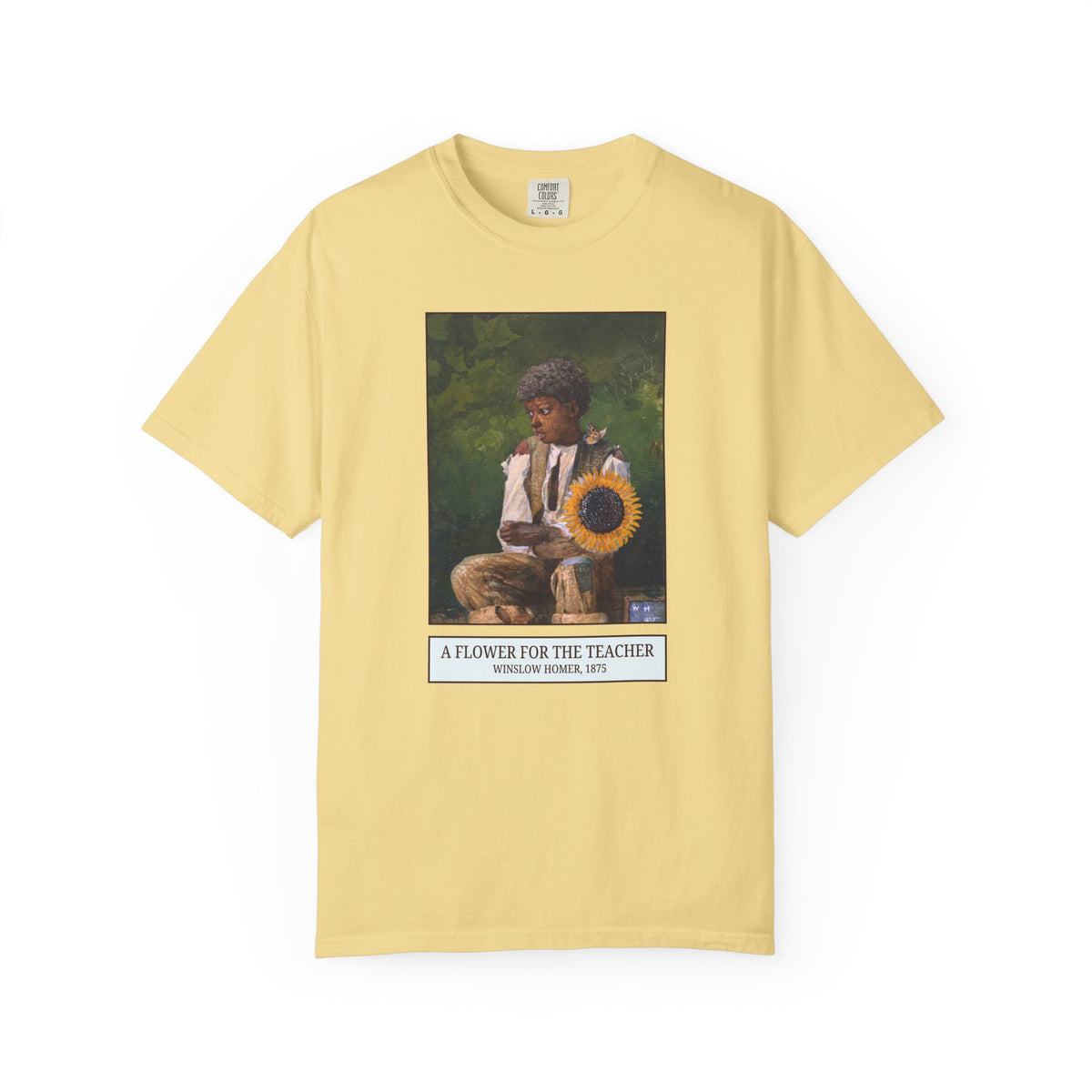 A Flower for the Teacher by Winslow Homer Tee Shirt: American Art History or Museum Lover Gift for Teacher, 19th Century and Early 1900s US Painter
