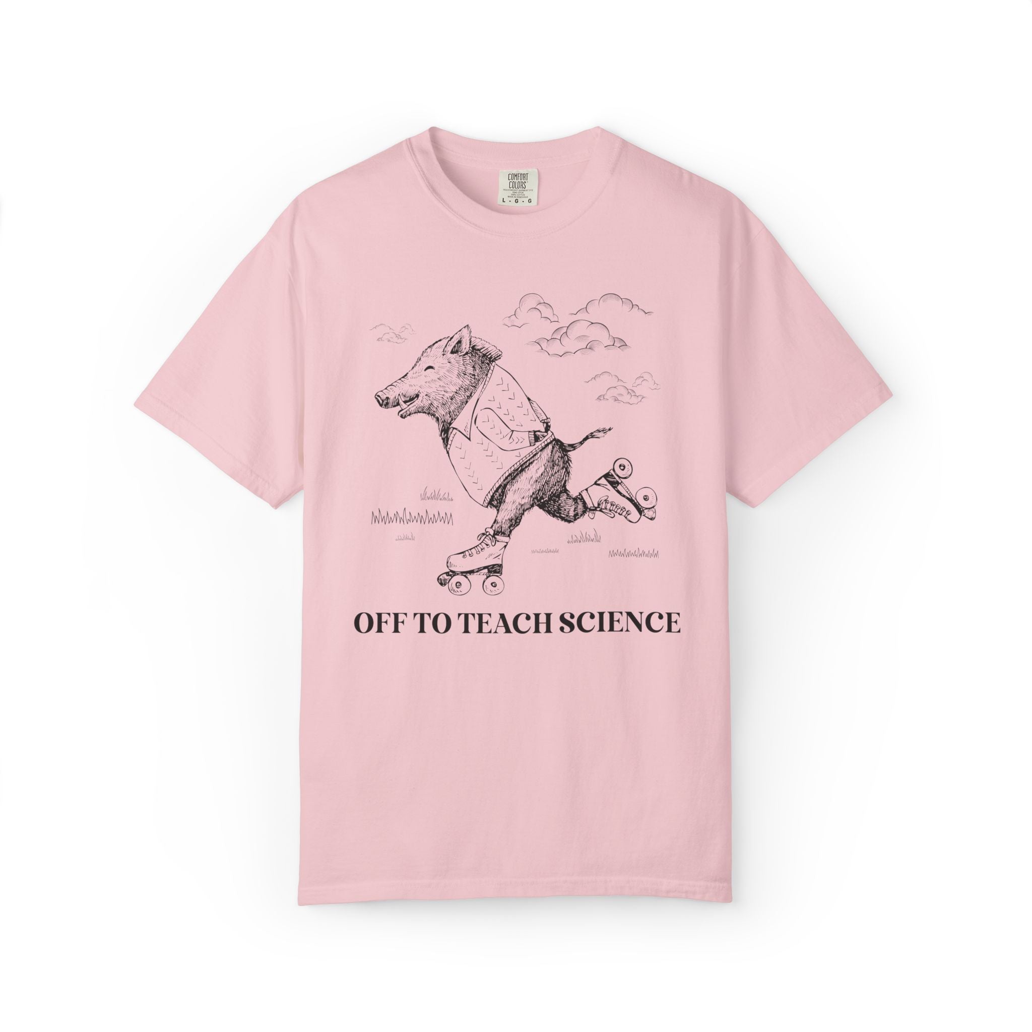 Off to Teach Science: Funny Razorback Tee Shirt for Teacher Team, Nostalgic Animal Lover Back to School T-Shirt