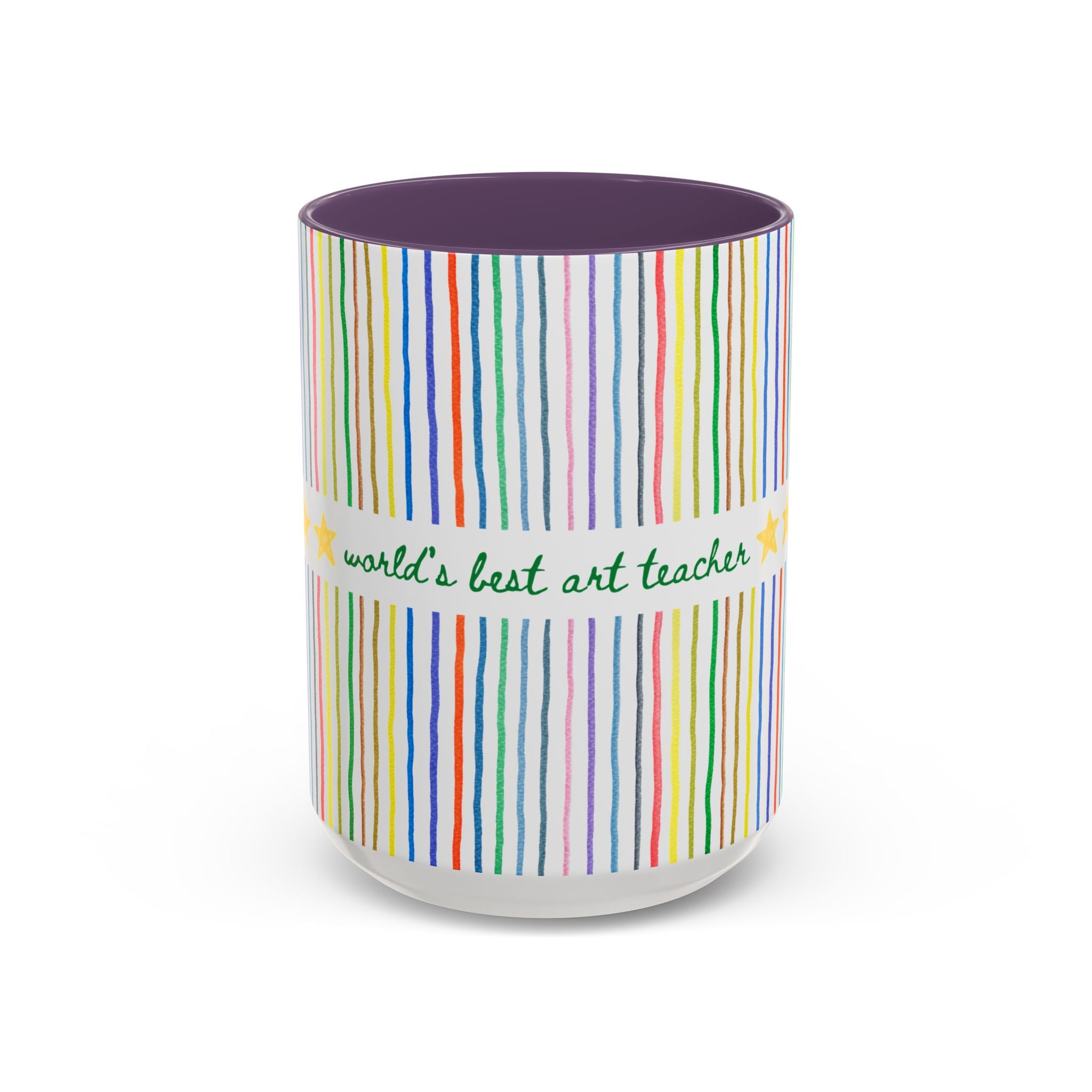 World's Best Art Teacher: 15 Oz Coffee Mug for Elementary School Middle School Junior High or High School Art Teacher, Teacher Appreciation Gift