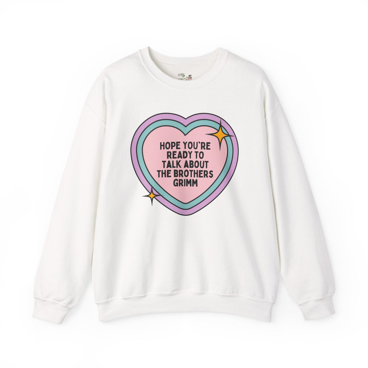 Hope You're Ready to Talk About The Brothers Grimm Book Lover Sweatshirt, Funny Fairy Tale Reader Crewneck, European Folklore Gift for Romance Reader