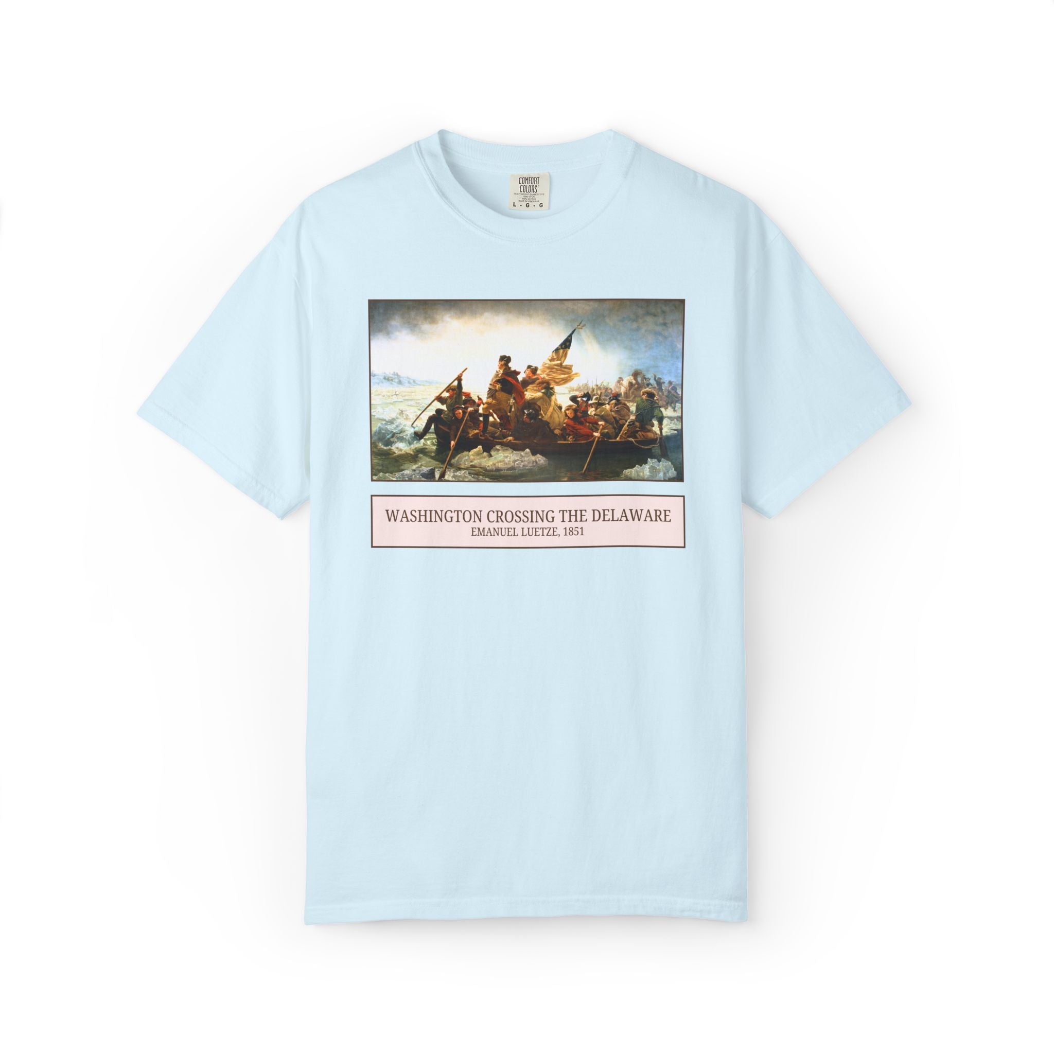 Washington Crossing the Delaware Revolutionary War Art History Tee, Emanuel Leutze Famous Painting, 19th Century Art, 1700s History Gift