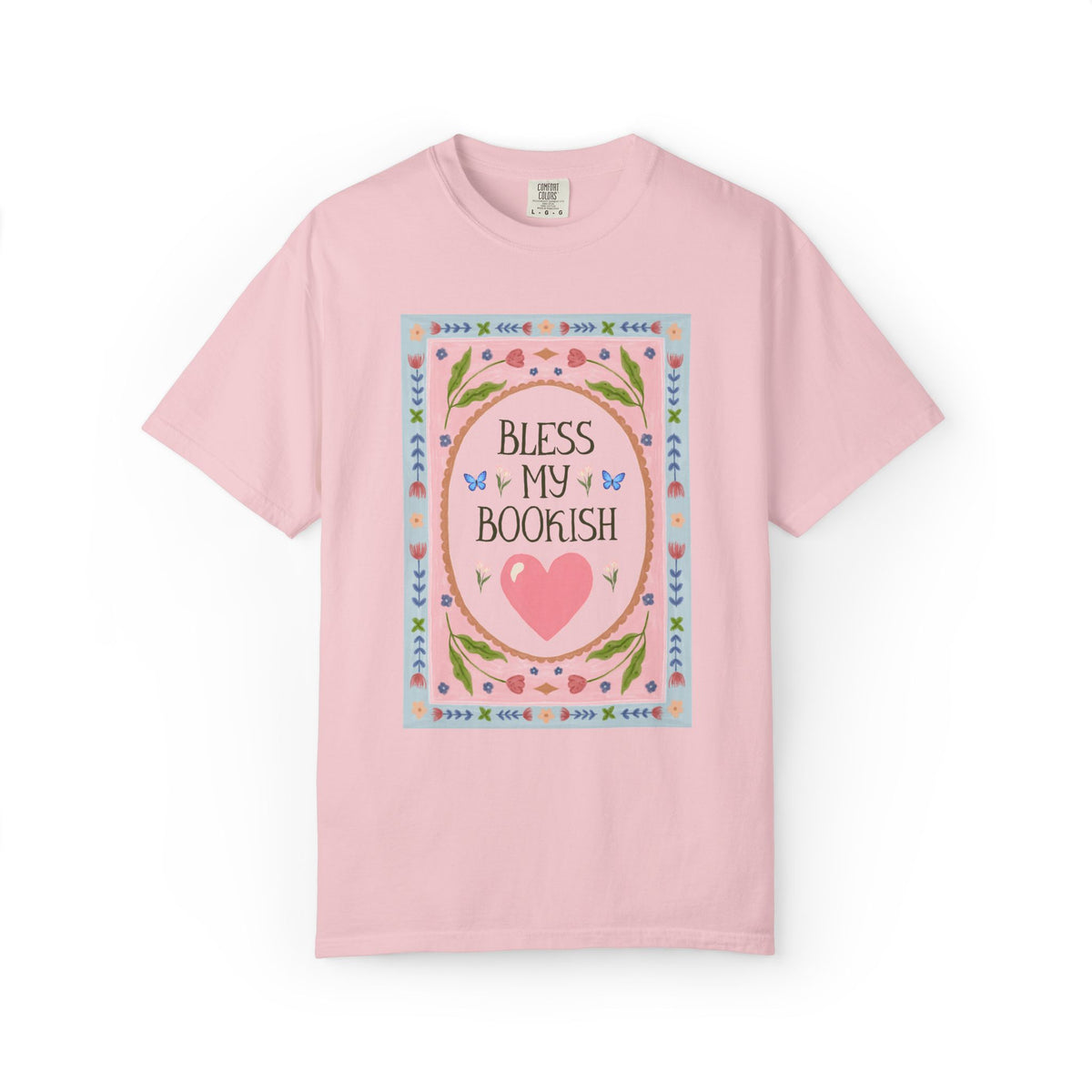 Bless My Bookish Heart Book Lover T-Shirt for Romance Reader or Classic Literature Bookworm, Cute School Librarian or Fantasy Reader Gift