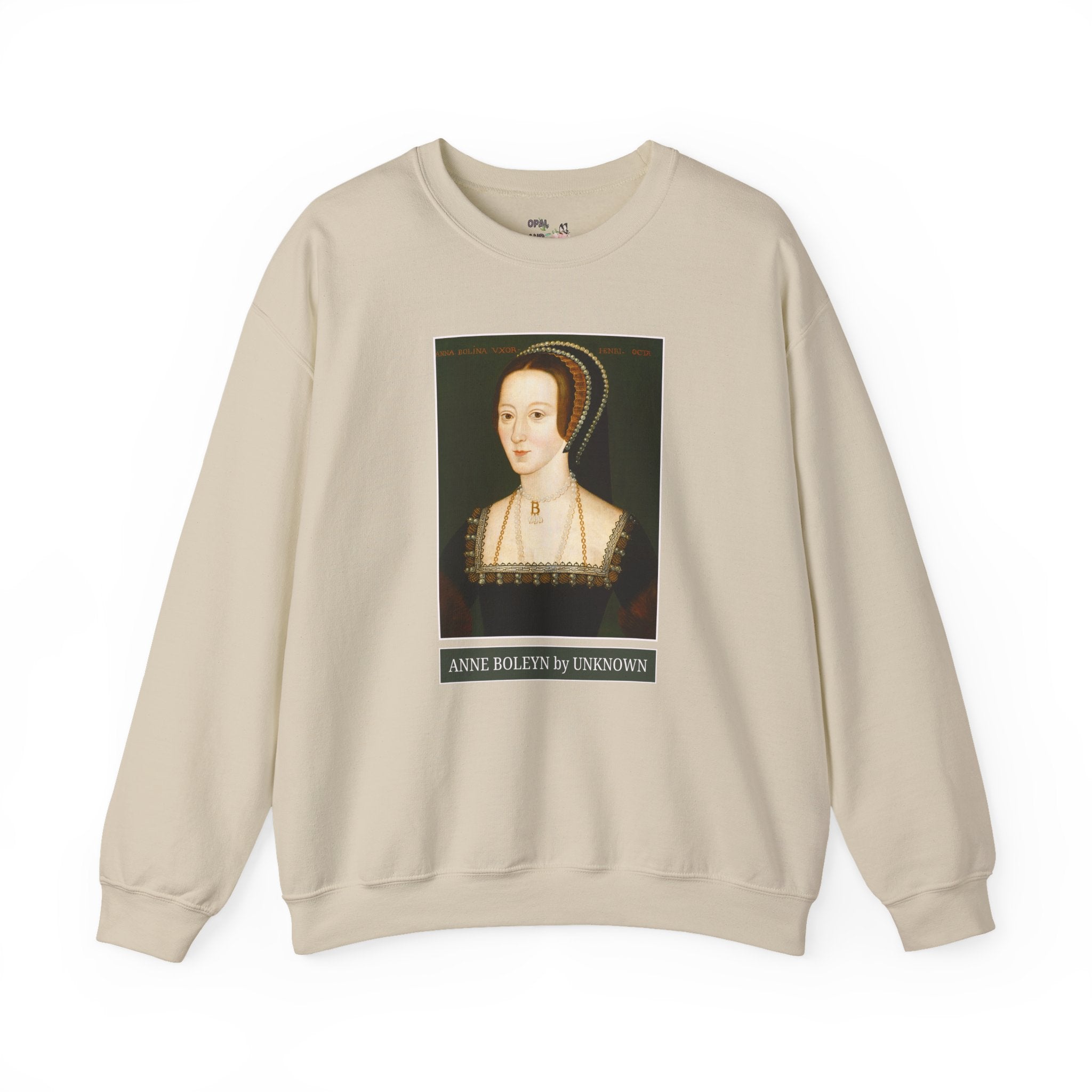 Anne Boleyn Art History Sweatshirt: Famous Painting of Anne Boleyn, Tudor History Famous Queens Crewneck, Women's European History Shirt