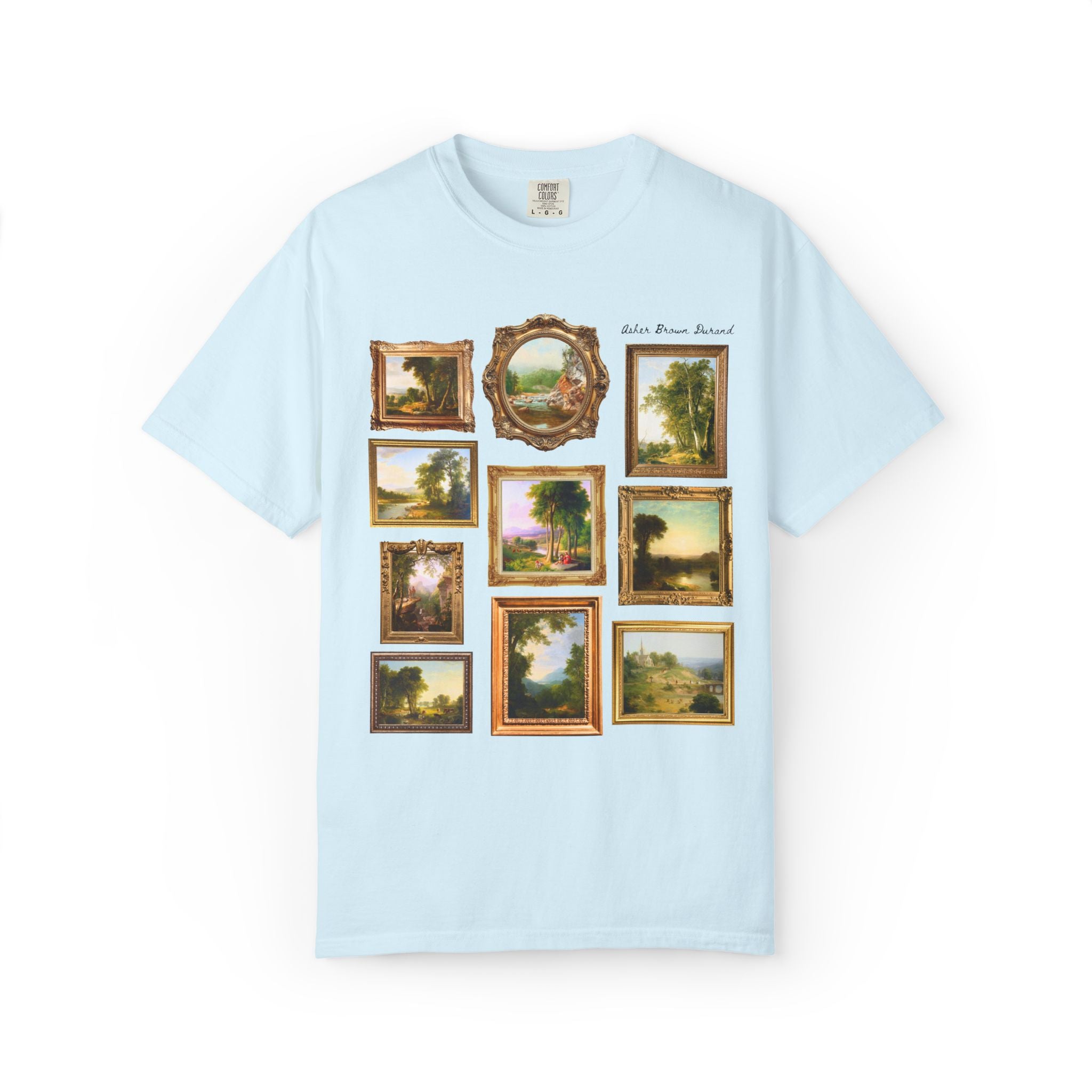 Asher Brown Durand Art History Lover Tee Shirt: Famous Paintings, History of Hudson River School Art Movement, Famous American Landscapes