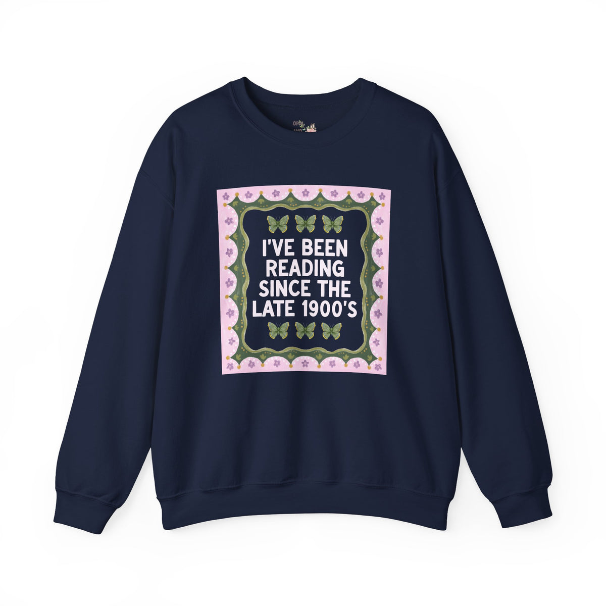 I've Been Reading Since the Late 1900's Funny Book Lover Swaetshirt for 40th Birthday or Reader Born in the 1990s, Silly Fiction Literature Crewneck