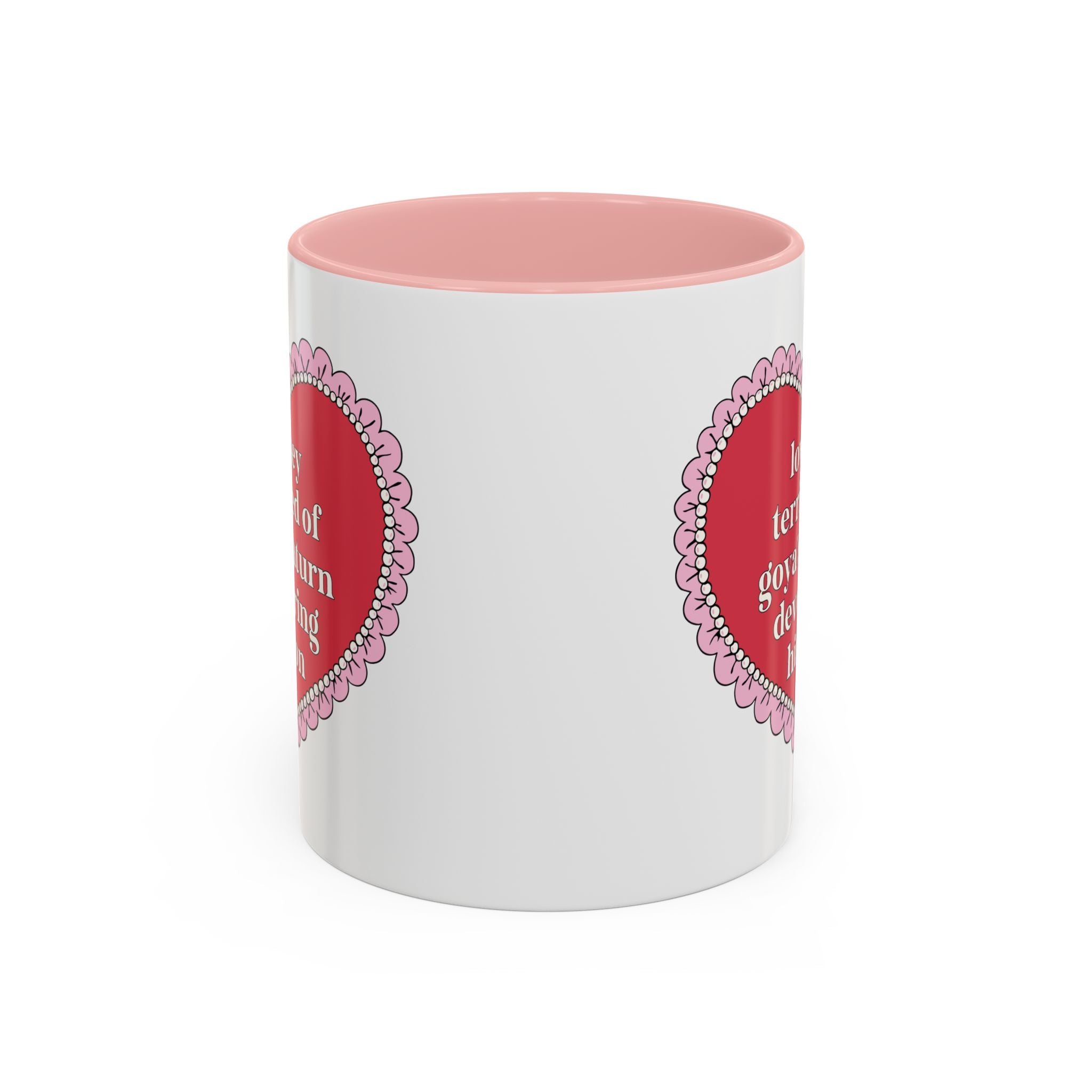 Lowkey Terrified of Goya's Saturn Devouring His Son Coffee Mug: 11 Oz Coffee Mug for Art History Lover, Silly and Cute Birthday Gift for Humanities Major