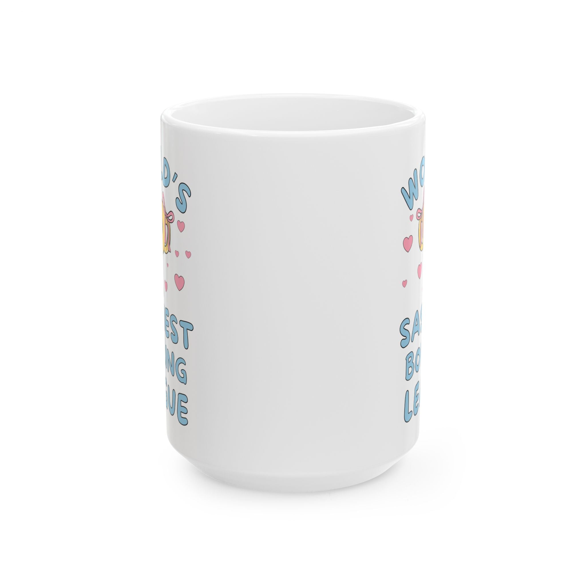Funny Bowling League Gift for Bowling Team: World's Sassiest Bowling League, Silly Gift for Bowler or Dad Who Loves Bowling, 15 Oz Mug