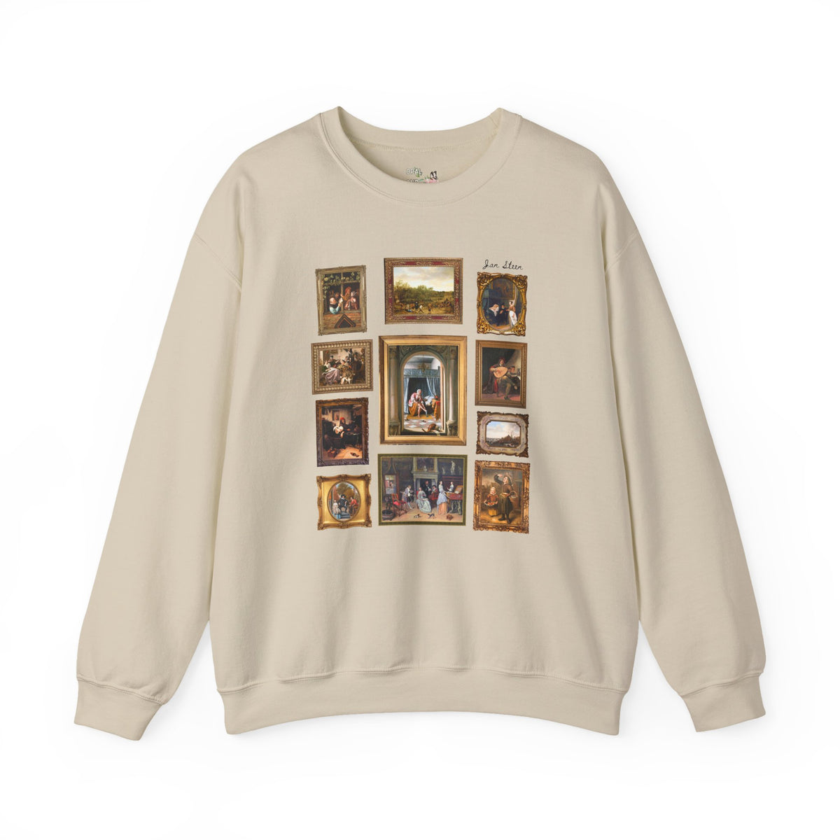 Jan Steen Dutch Golden Age Art History Buff Sweatshirt for European Art Historian or Humanities Teacher, Woman at Her Toilet Famous Painting