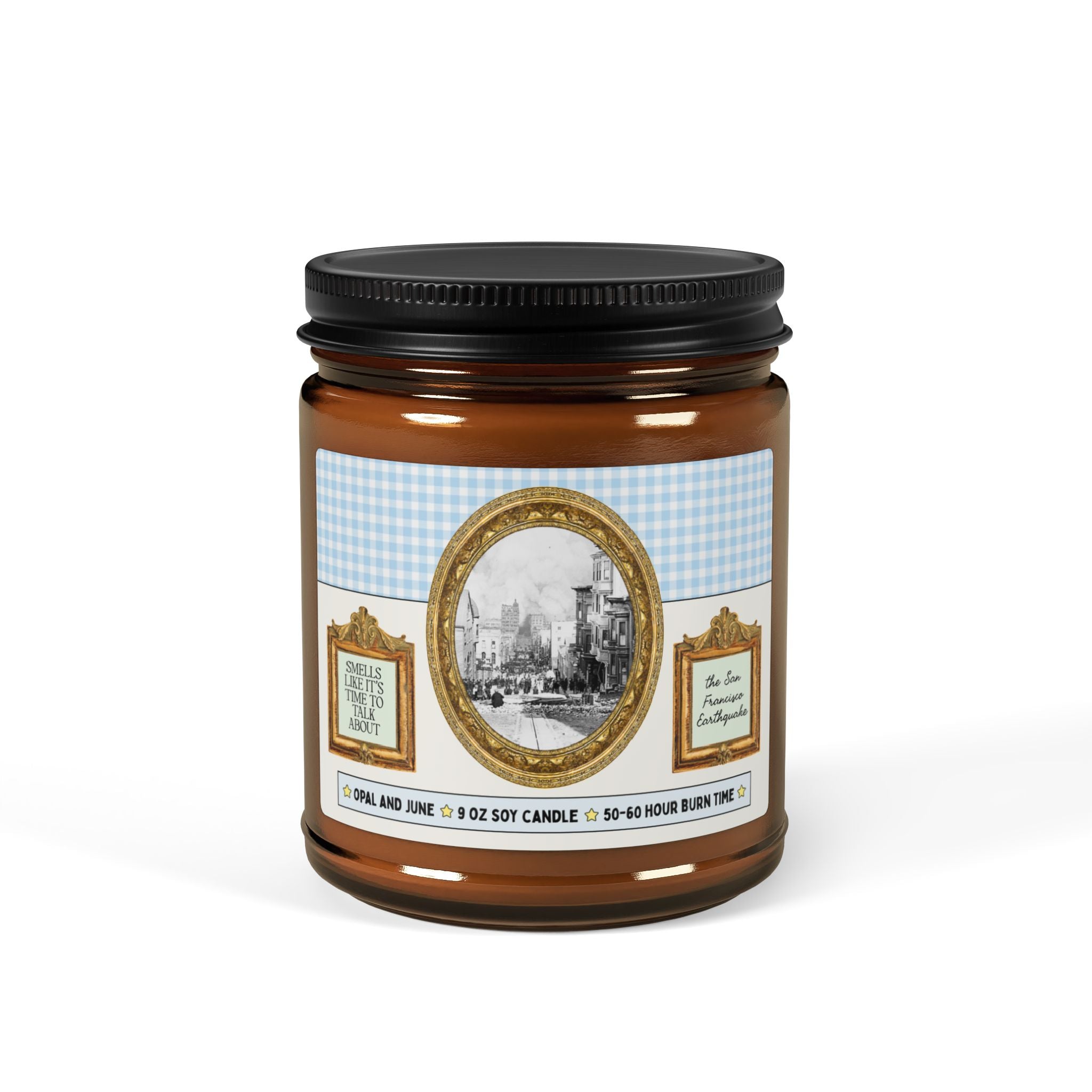 Smells Like It's Time to Talk About the San Francisco Earthquake: 1906 American History Buff Gift, Early 1900s Historian Candle