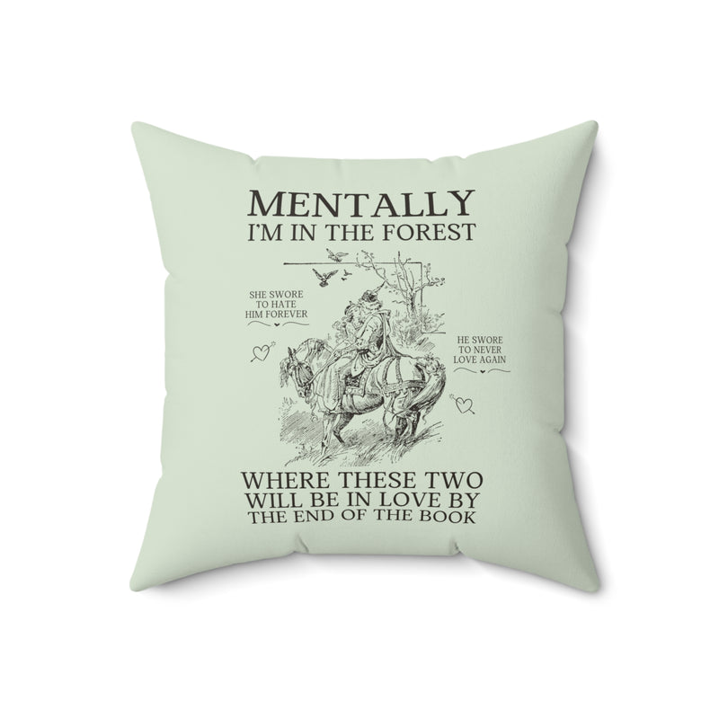 Funny Bookish Pillow for Romance Reader: Probably Reading About A Pirate Earl